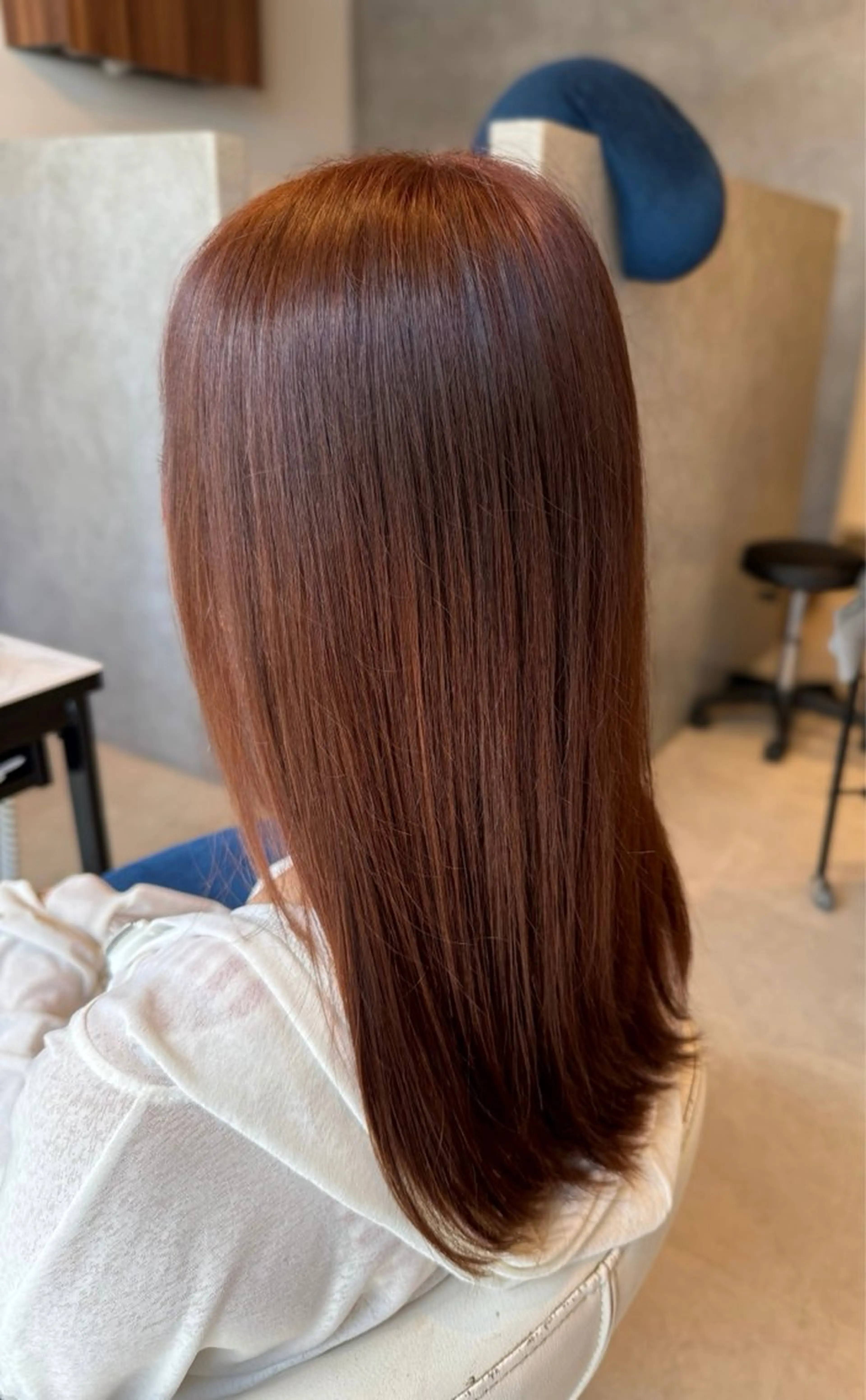 ロング カラー ピンクカラー ヘアカラー 高石 乃愛のヘアスタイル