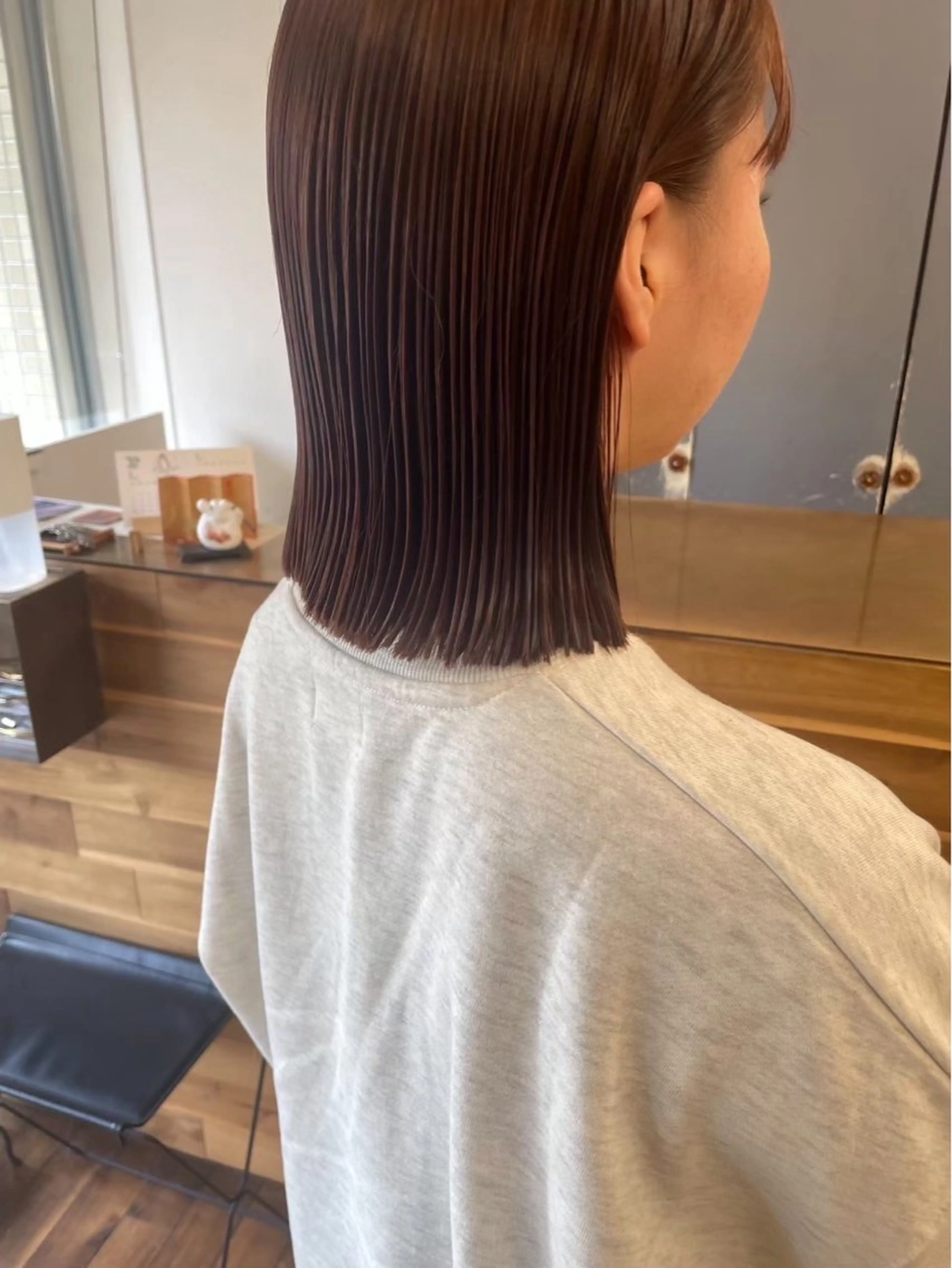 パーマ 髪質改善 縮毛矯正 ストレートパーマ 大阪デザインカラー/ カットモデル募集のヘアスタイル