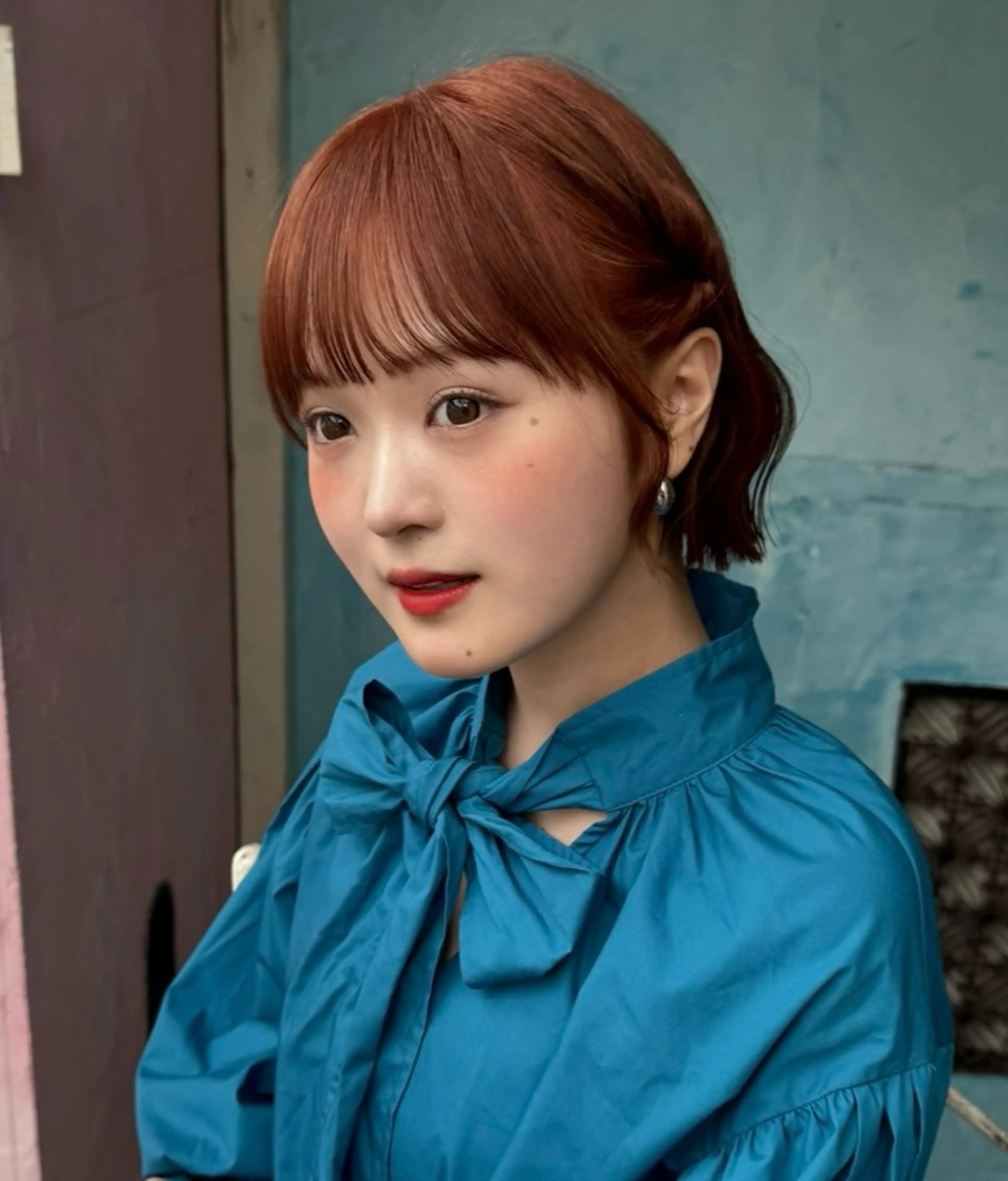 ショート カット ヘアカラー ボブ/透明感カラー /艶髪/しなる🌷のヘアスタイル