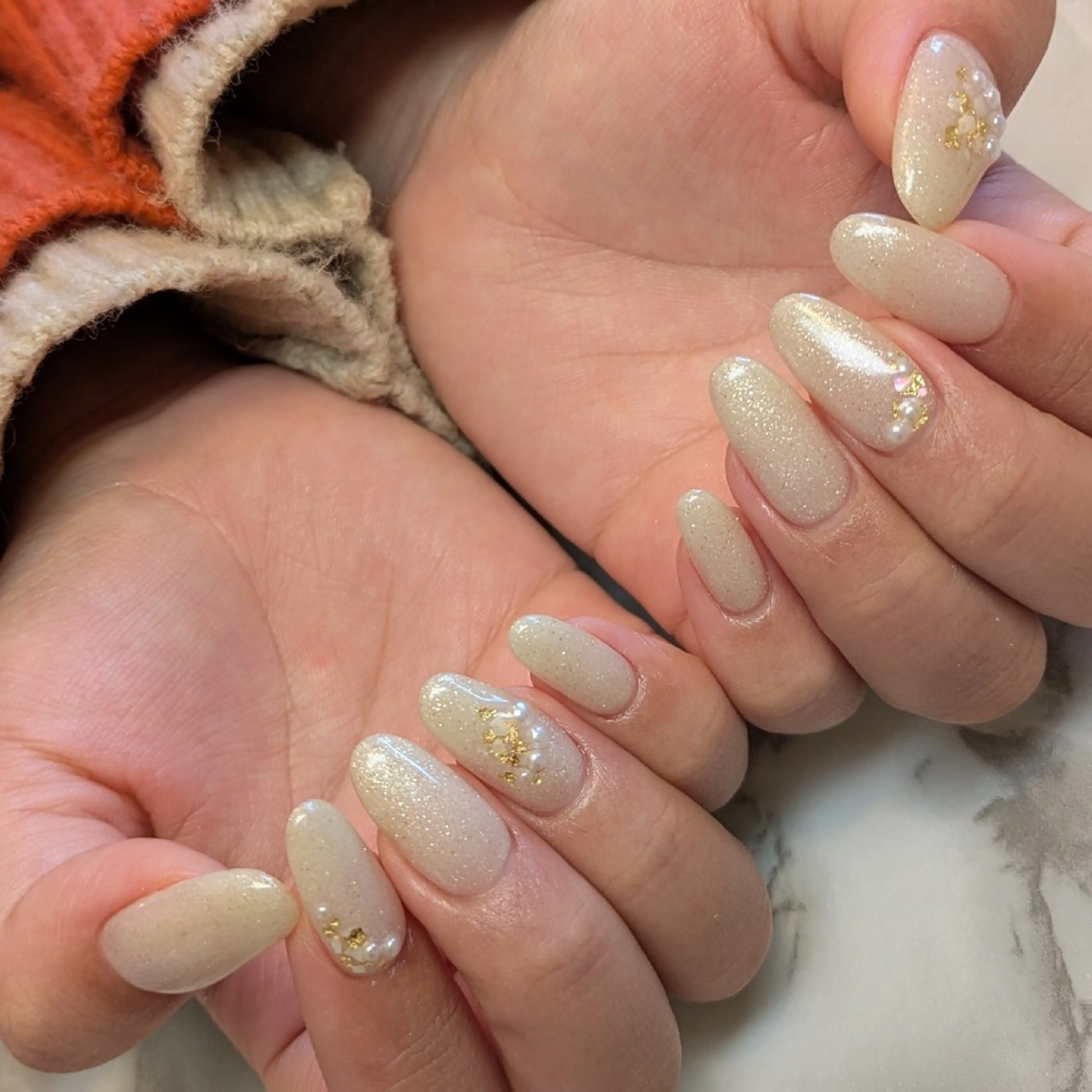 ネイル ブライダルネイル ジェヌインネイル 河内のネイルデザイン