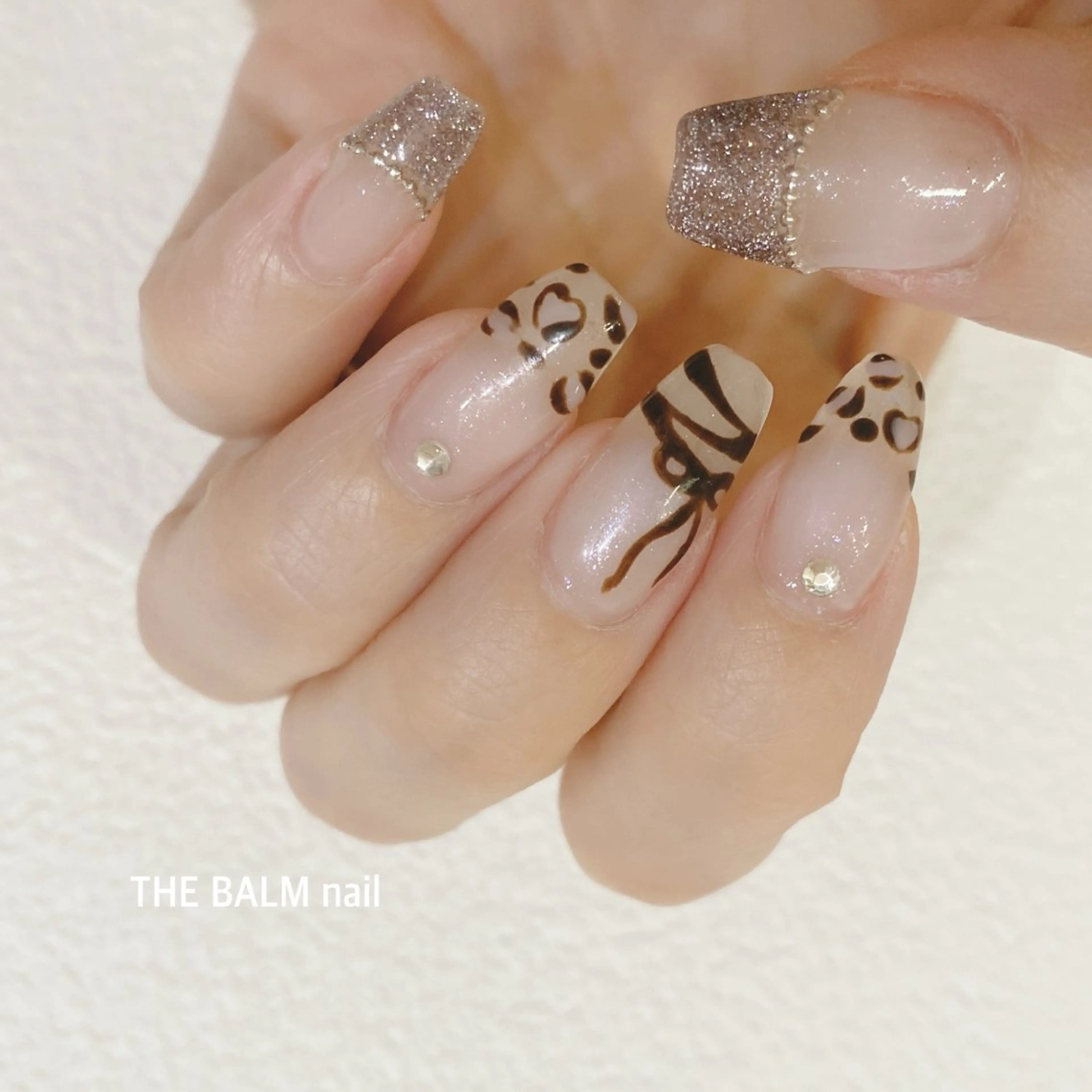 ネイル ハンドネイル 艶/マグネット/網紅 /韓国/岩下りほのネイルデザイン