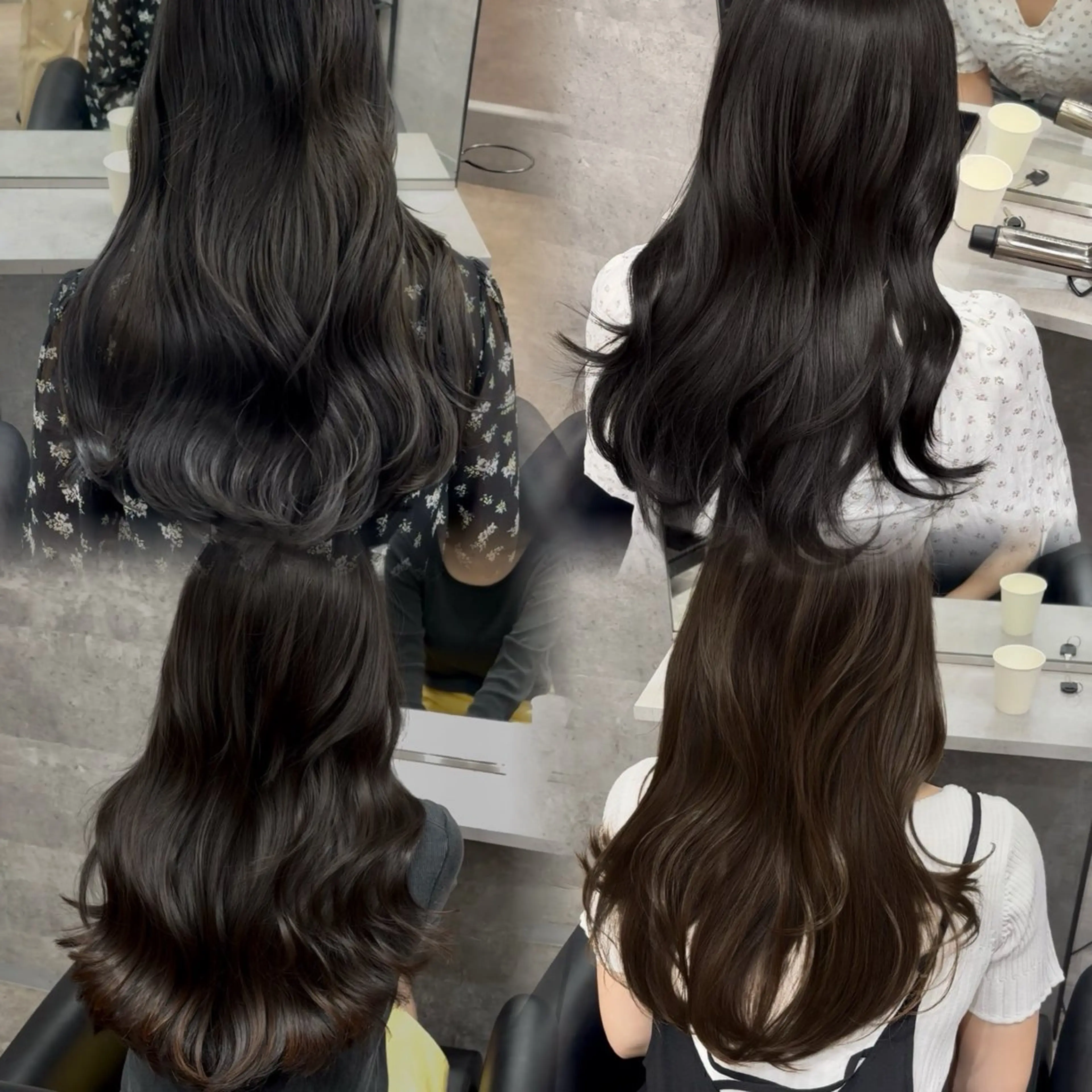 ロング くびれヘア 顔周りカット 髪質改善 韓国風ヘア レイヤーカット lana hair 新宿/髪質改善/韓国のヘアスタイル