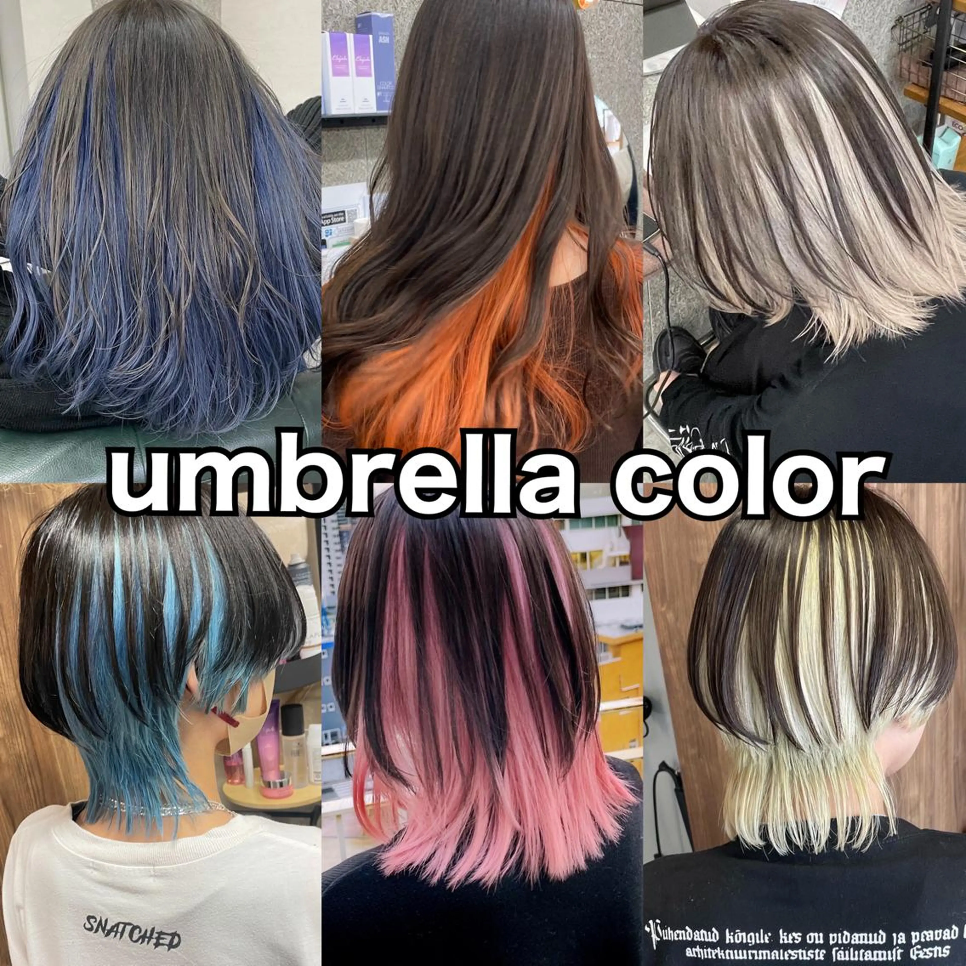 ショート カラー ハイトーンカラー インナーカラー ヘアカラー トリートメント Lull1人美容室 バレイヤージュのヘアスタイル