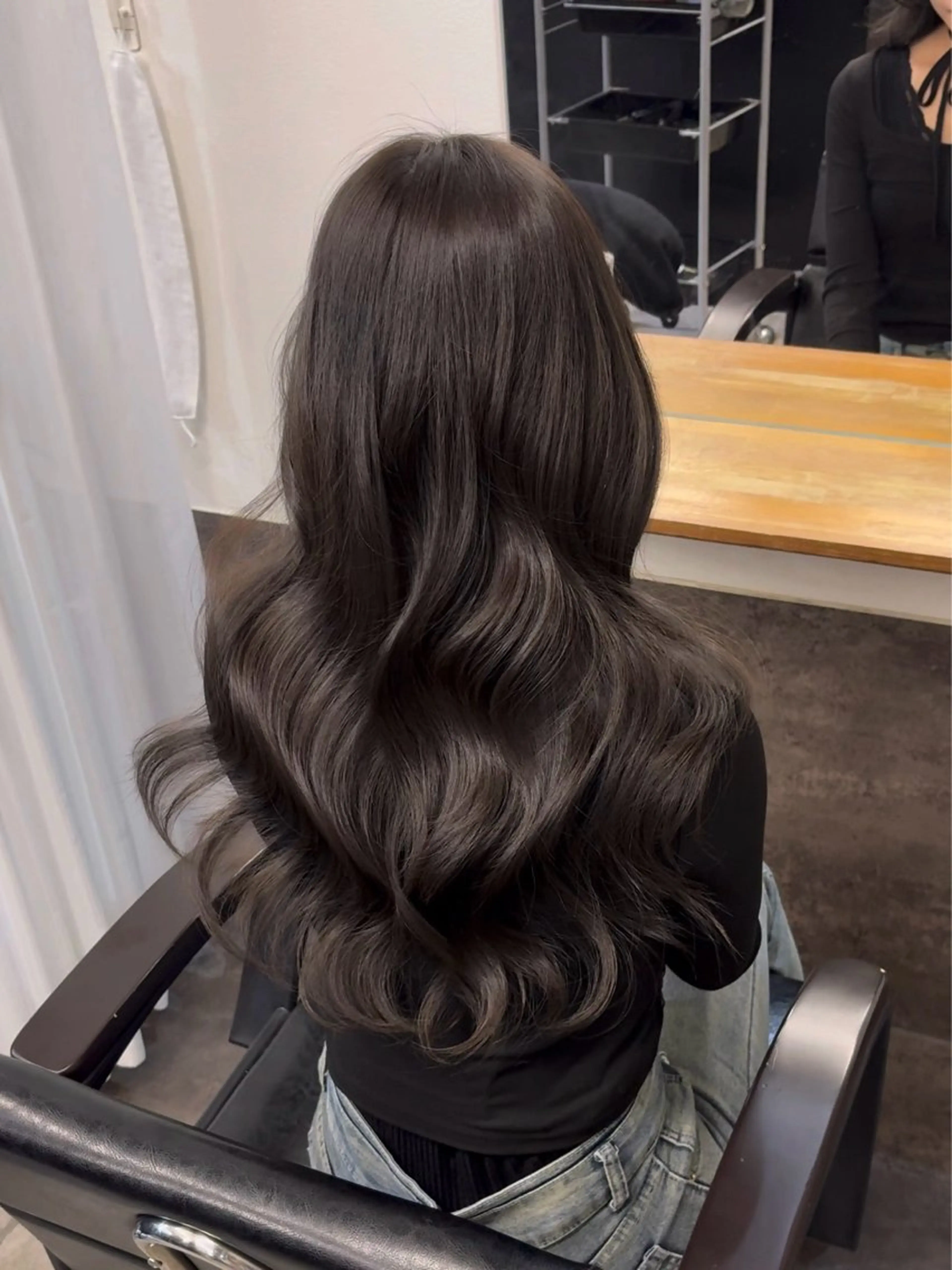 カラー ブリーチ ブリーチなしカラー ヘアカラー 🩵福岡ブリーチなし レイヤー/紫音🩵のヘアスタイル