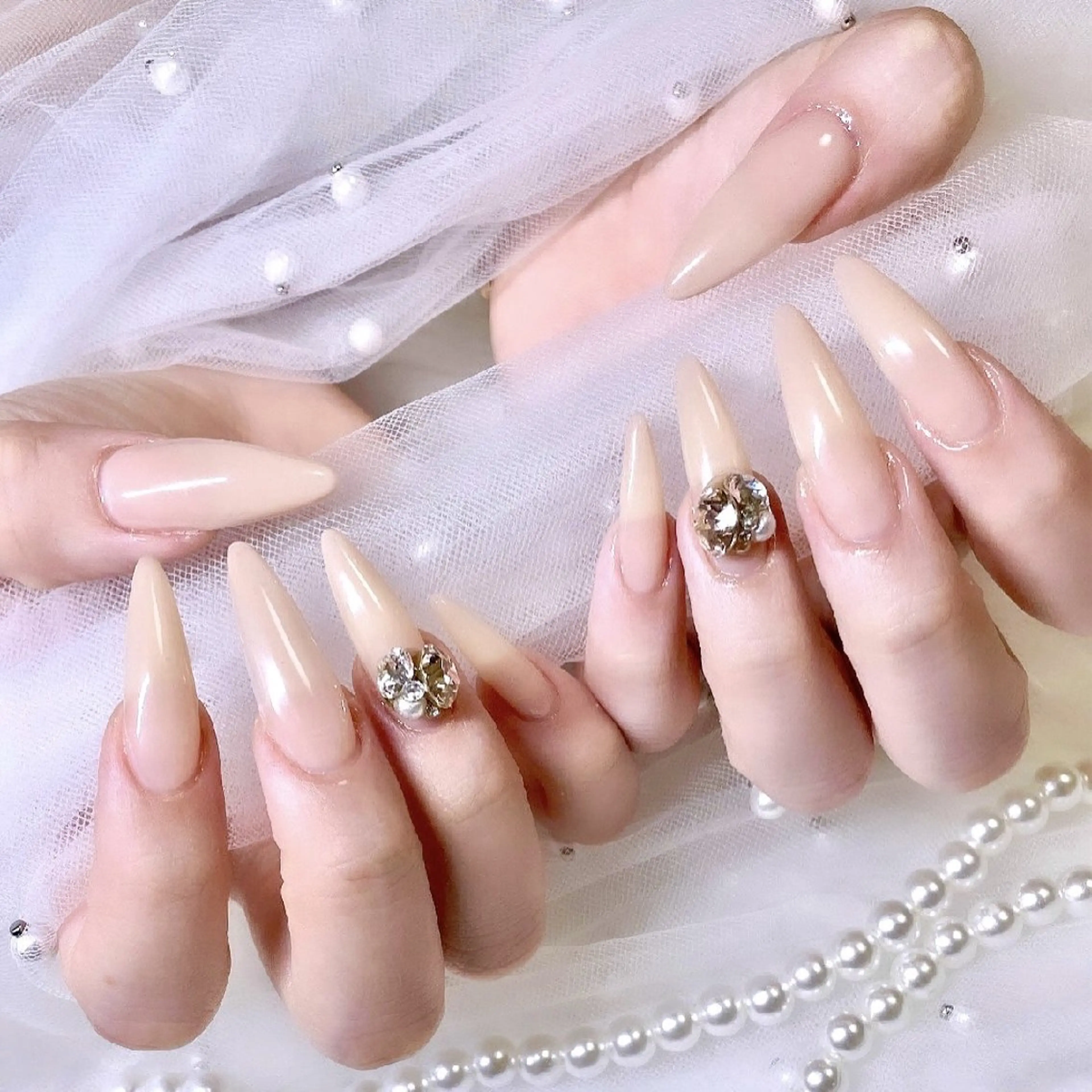 オフなし🩵シンプルコース(ストーン10粒付き)の写真