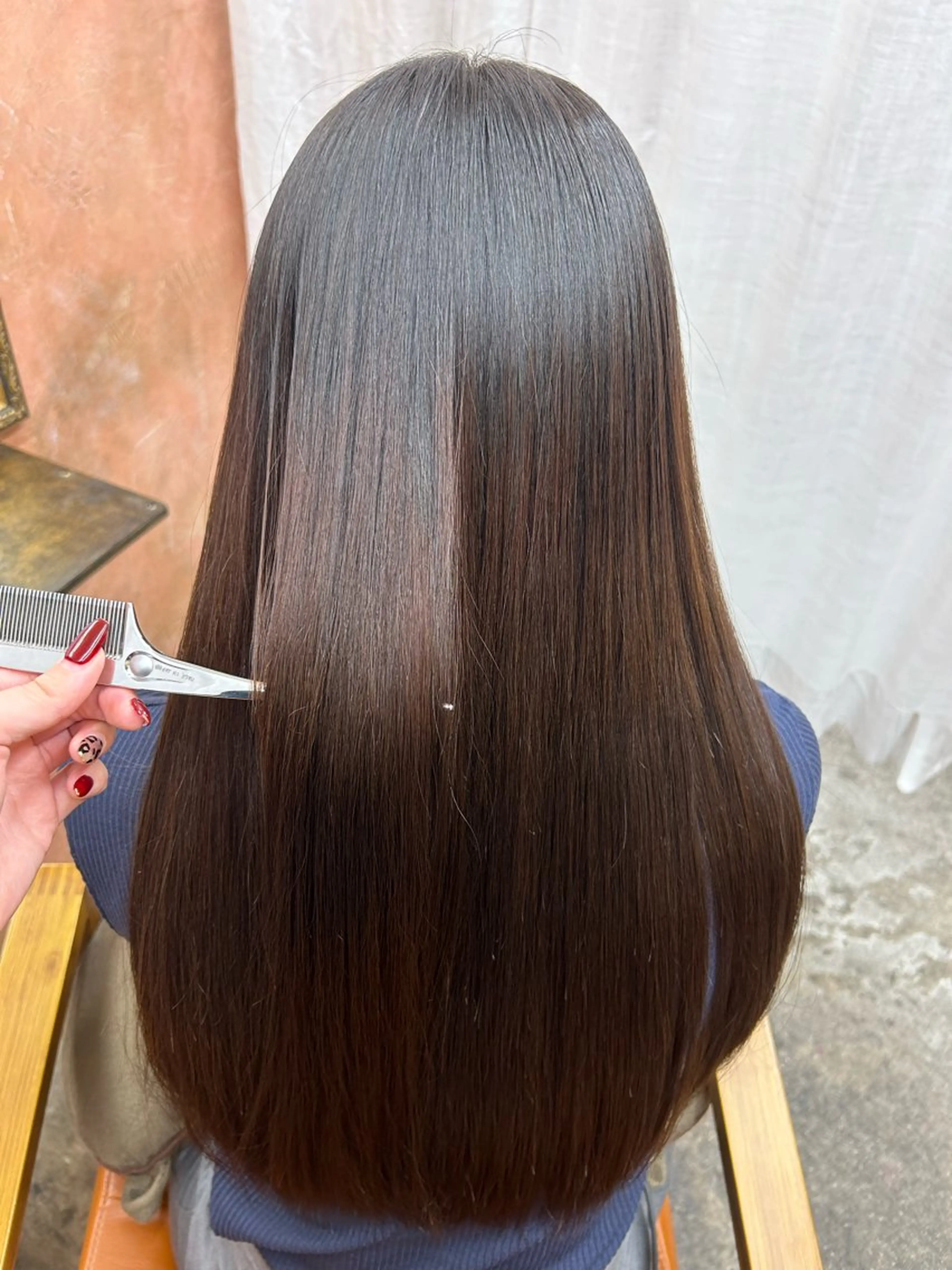 ロング 縮毛矯正 トリートメント Retsu /UniQのヘアスタイル