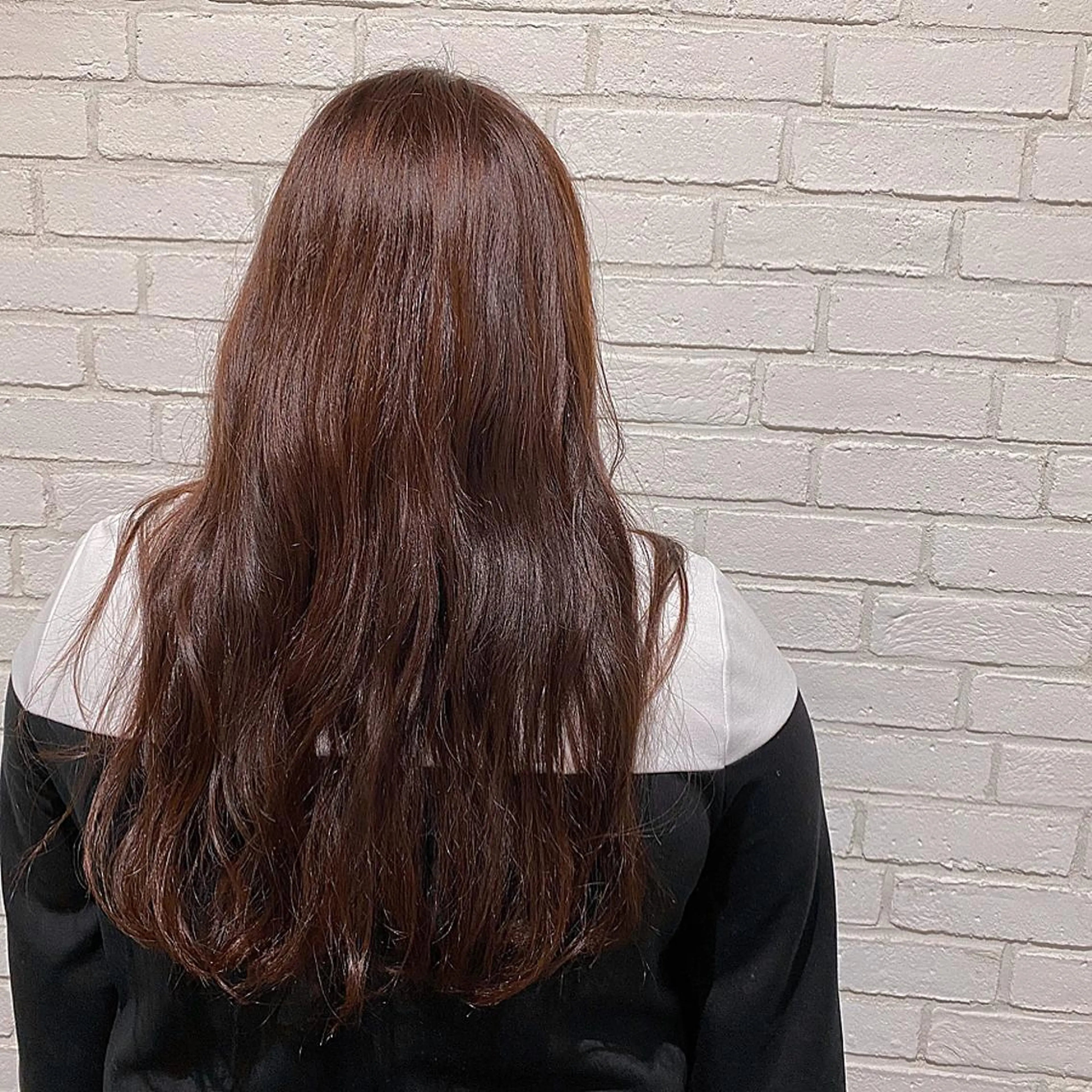 ロング カラー ブリーチ ブリーチなしカラー ピンクカラー 🪻花屋併設🪻秀島 有紀のヘアスタイル