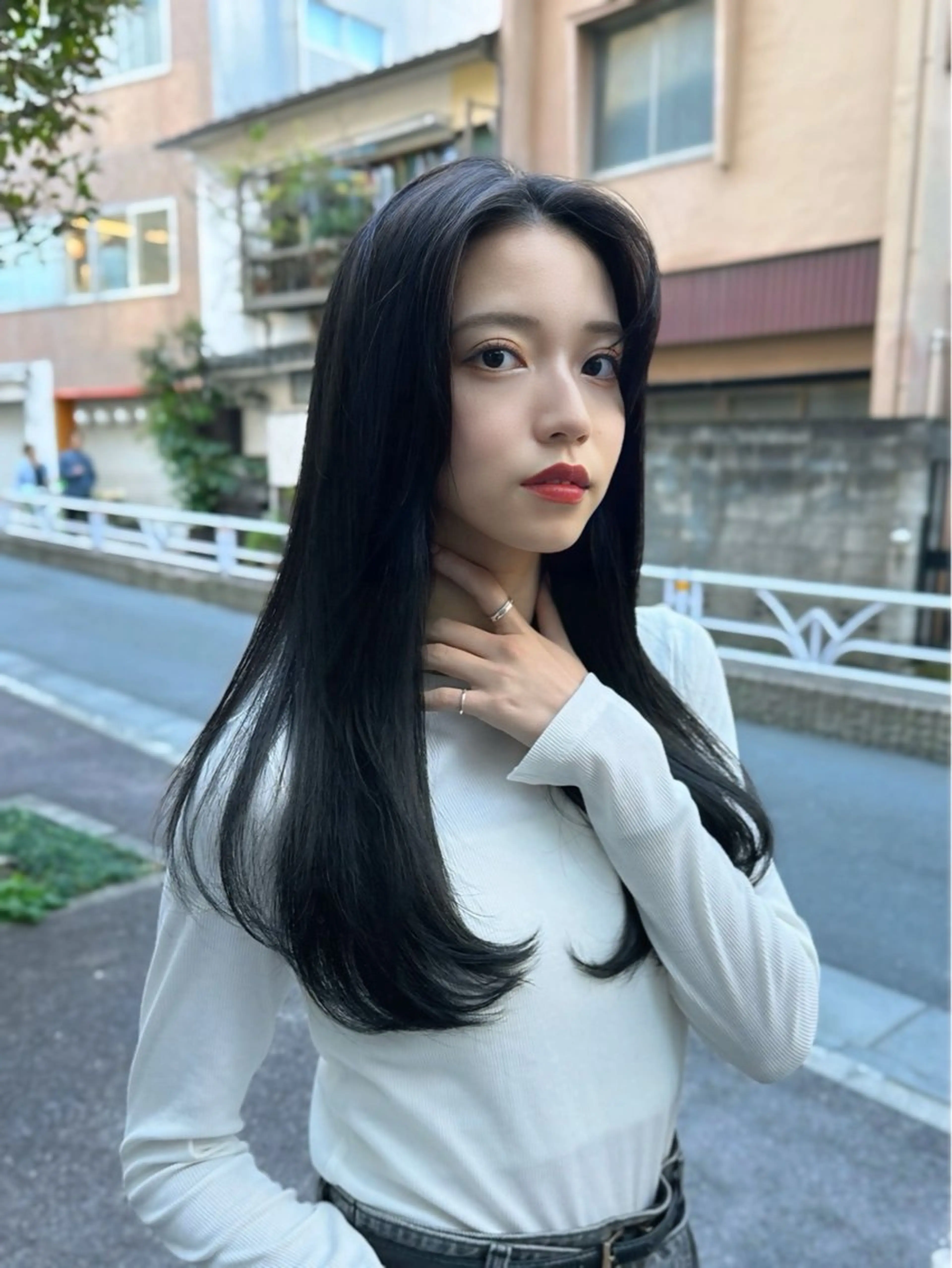 ロング カラー 韓国ヘア 店長NEGIのヘアスタイル