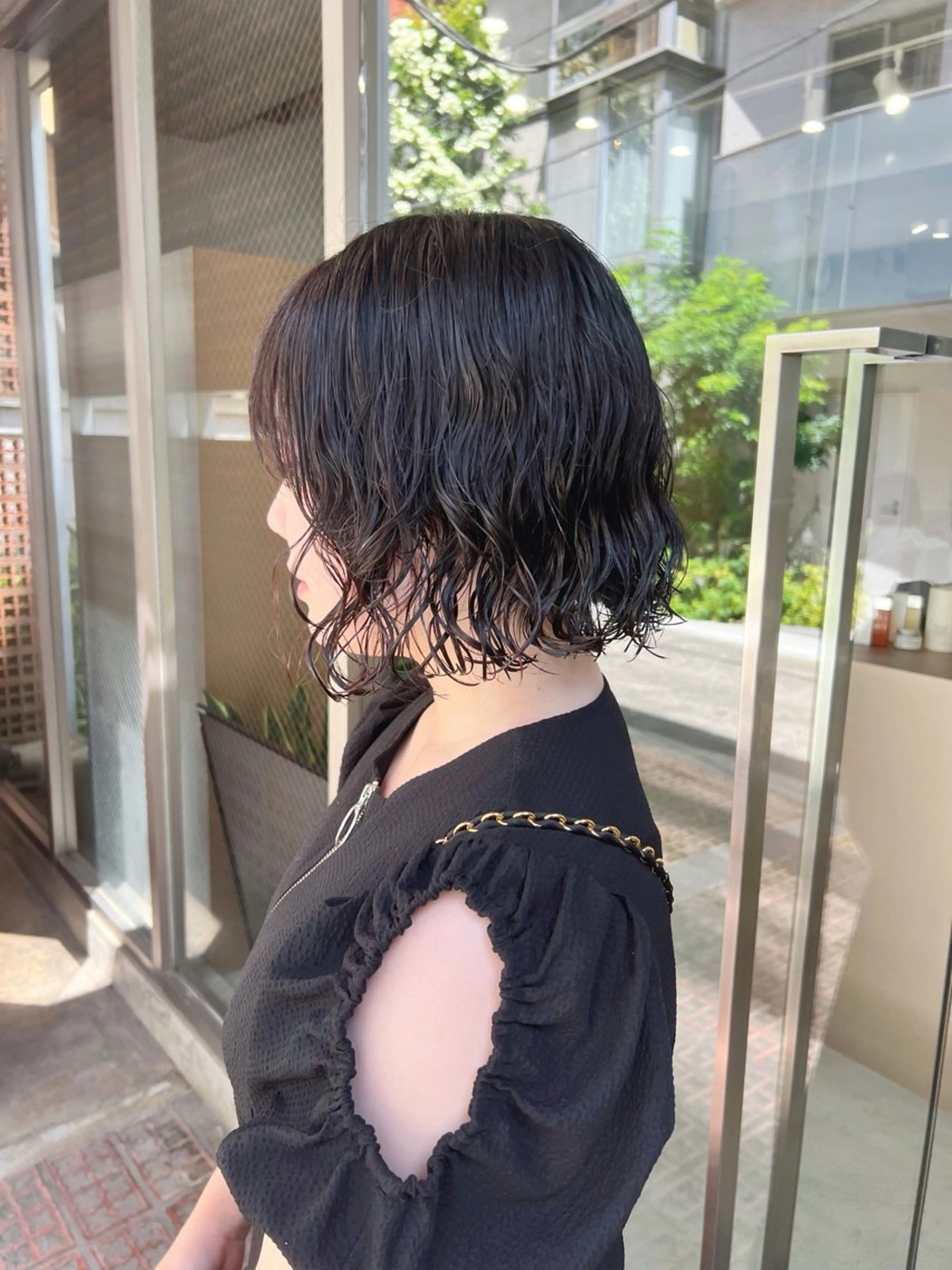 ショート パーマ ボブパーマコテ巻き風 パーマNo1深江秀平のヘアスタイル