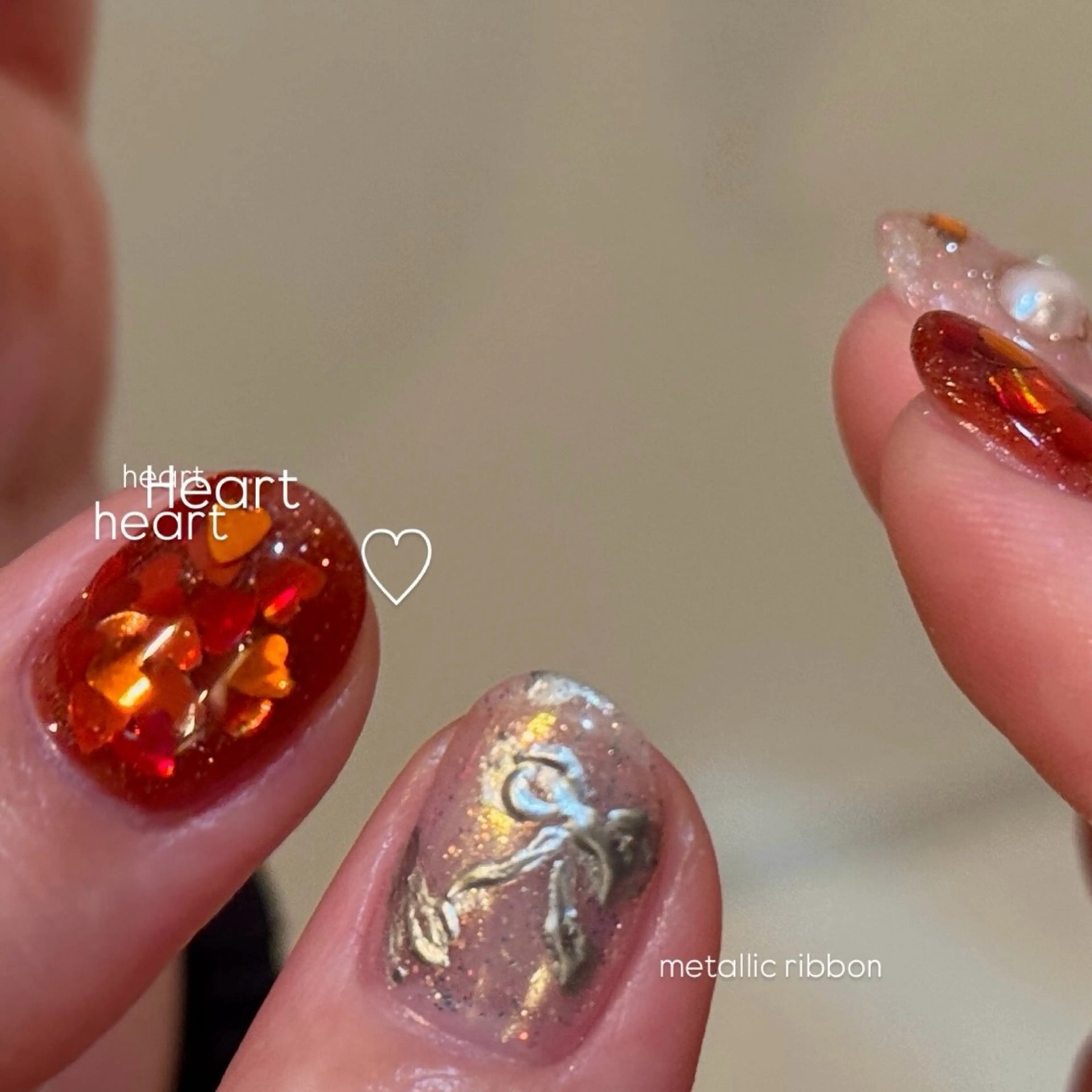 ネイル ハンドネイル なんば堀江/育爪施術 ニュアンス✻Kaphのネイルデザイン