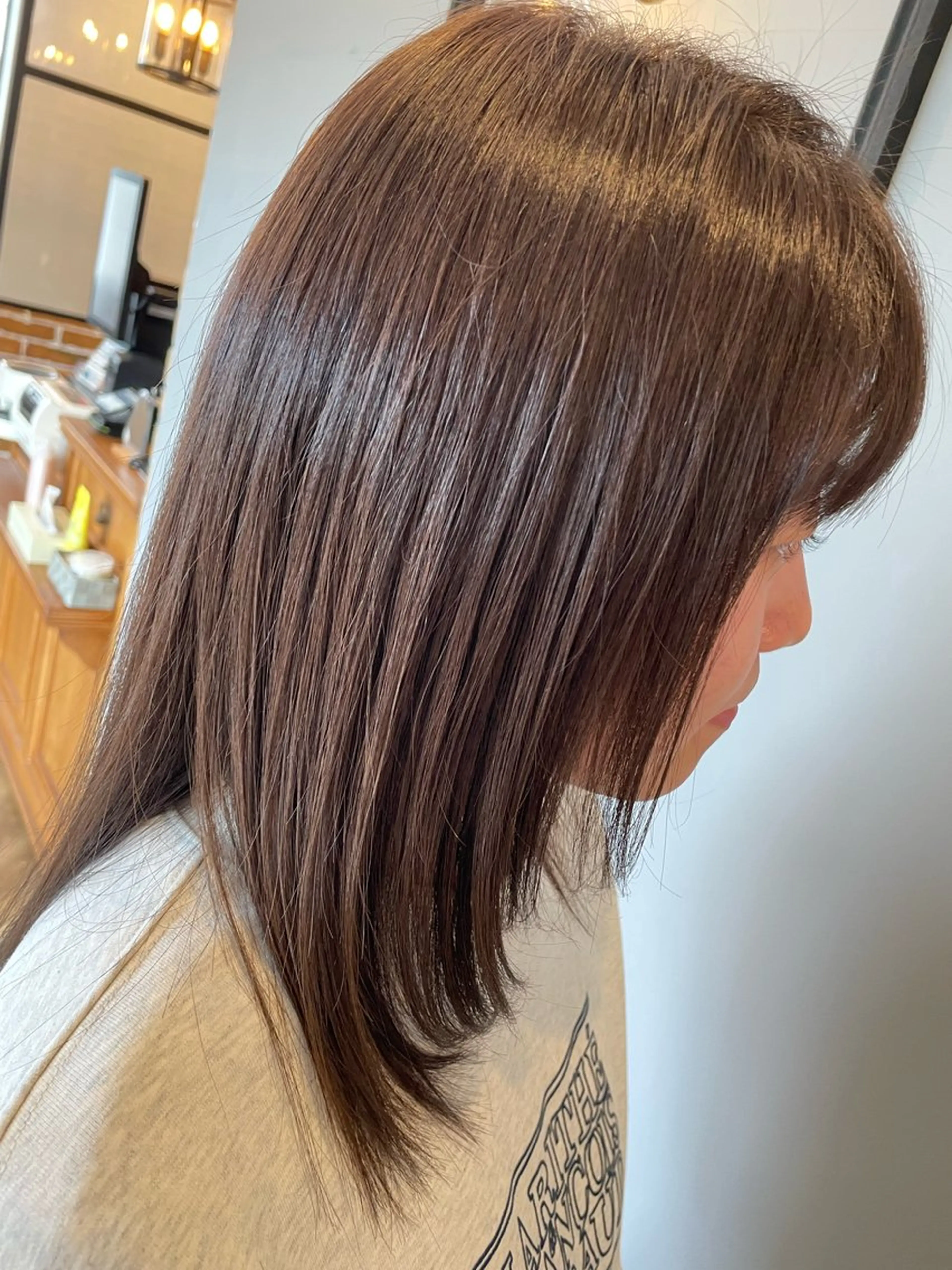 セミロング 大橋 綾子のヘアスタイル