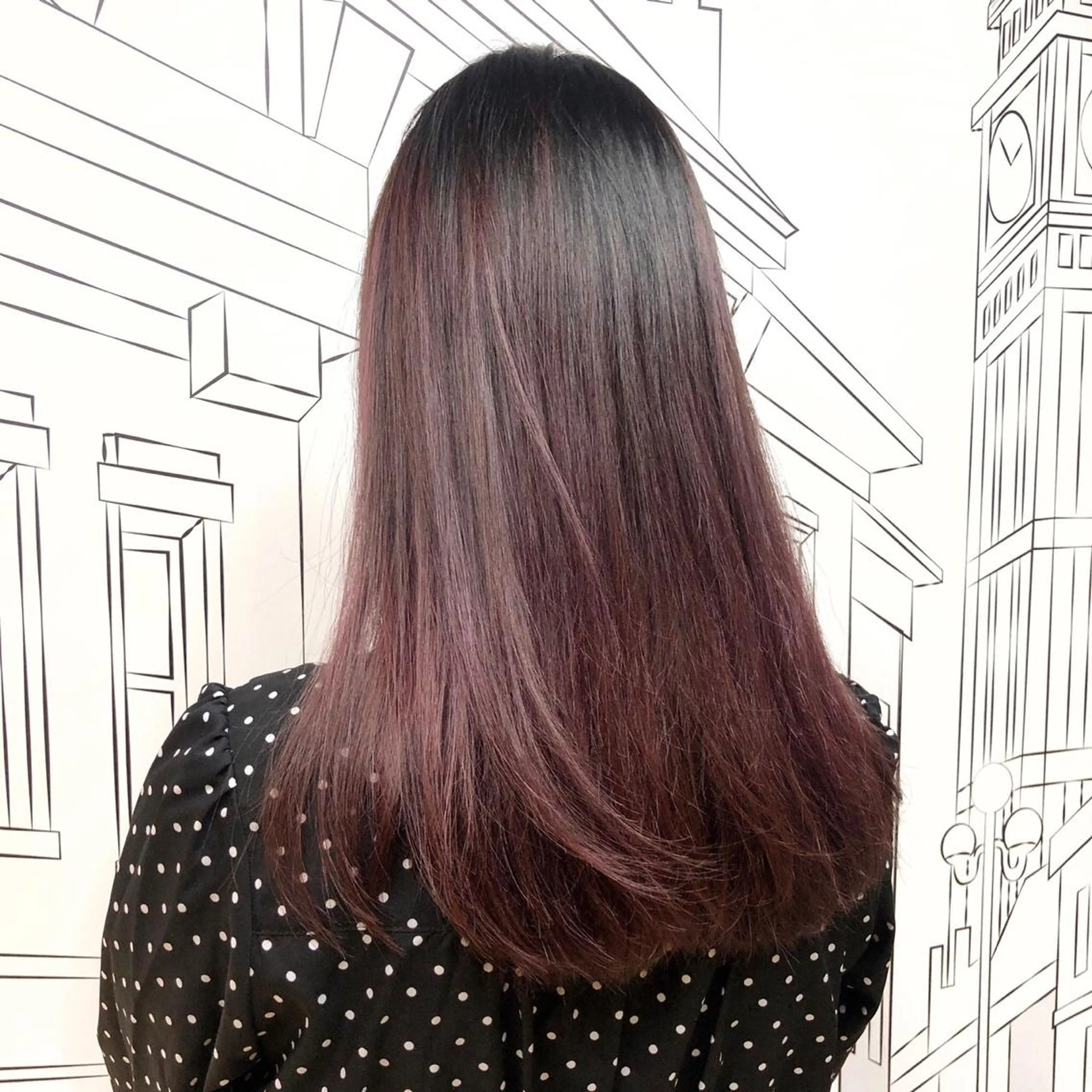 セミロング カラー TOMOKA 艶髪/透明感カラーのヘアスタイル