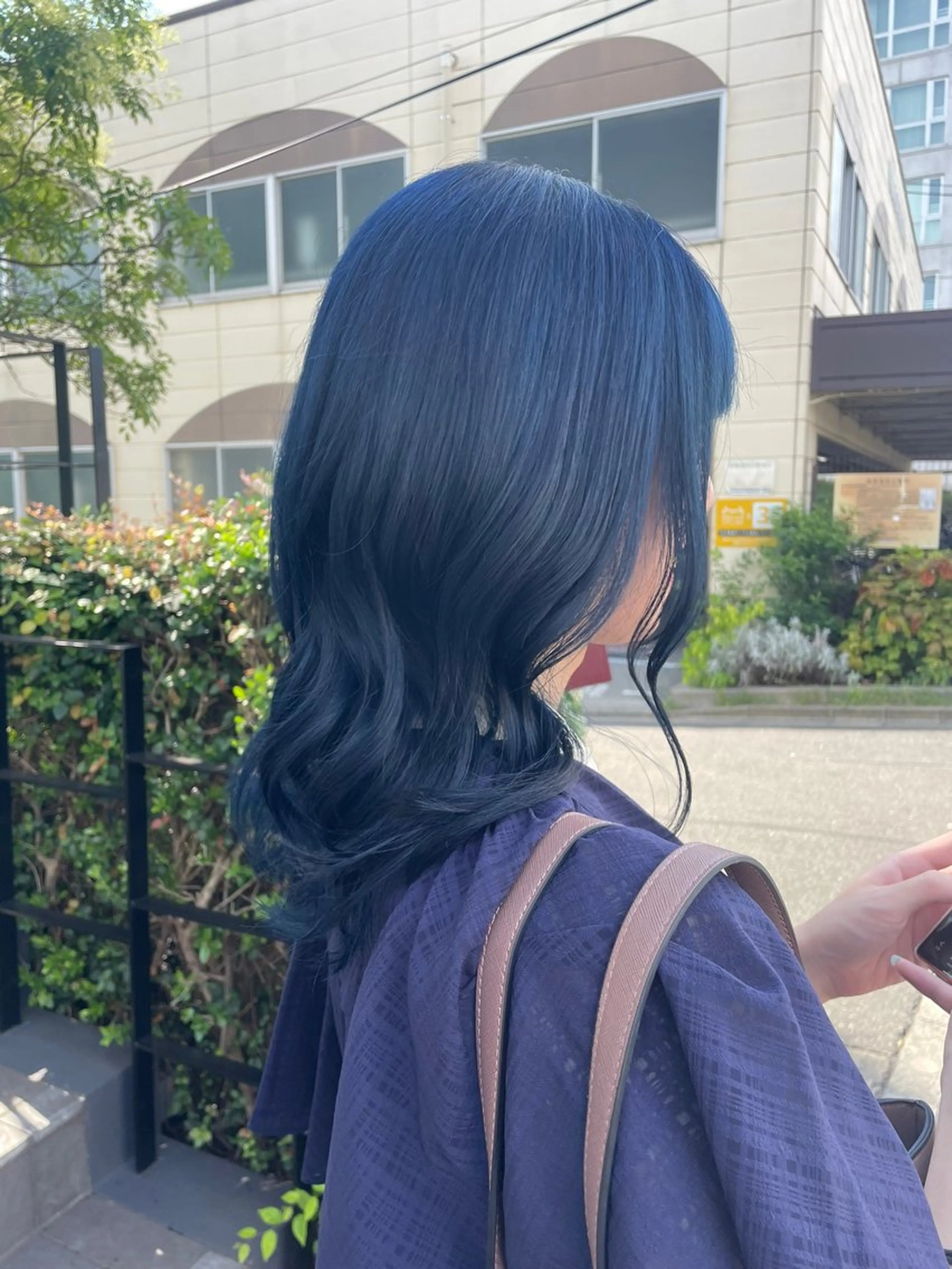 セミロング カラー ブルーカラー CITY./ 鈴木ことはのヘアスタイル