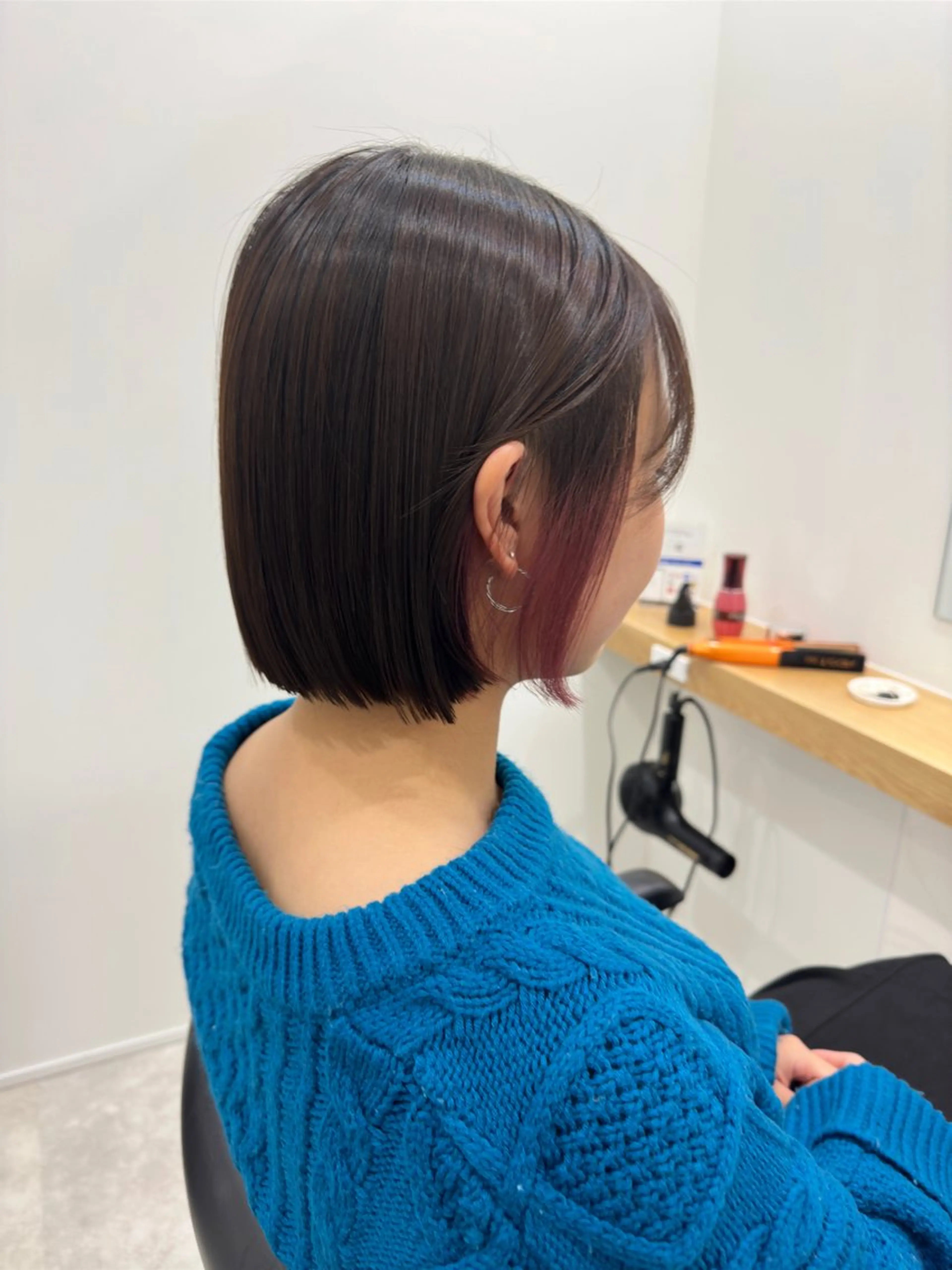 ショート カラー レイヤー/ナチュラル 💐nao.のヘアスタイル