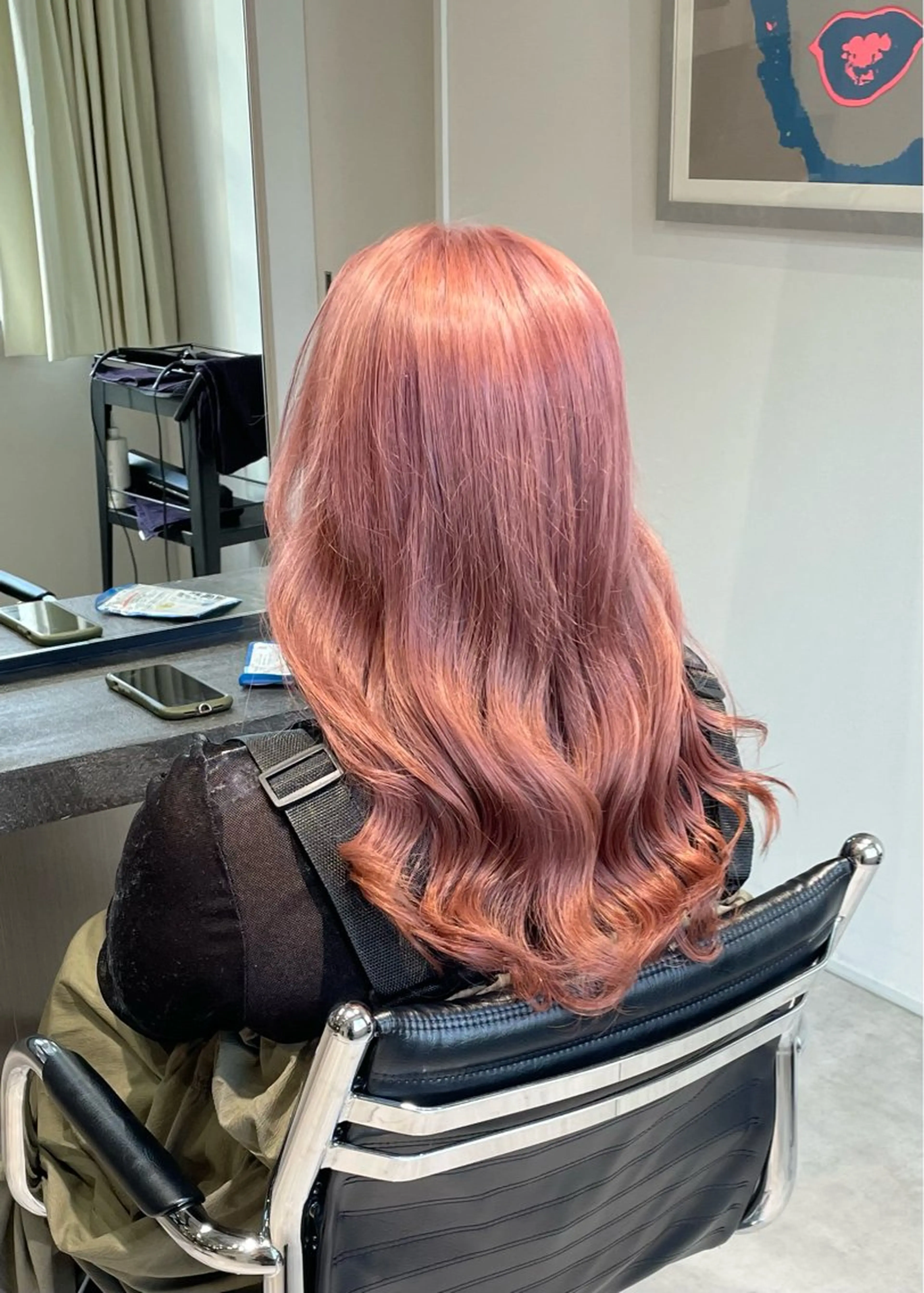 セミロング カラー ピンクカラー 💝ブリーチ ショート/れい💝のヘアスタイル