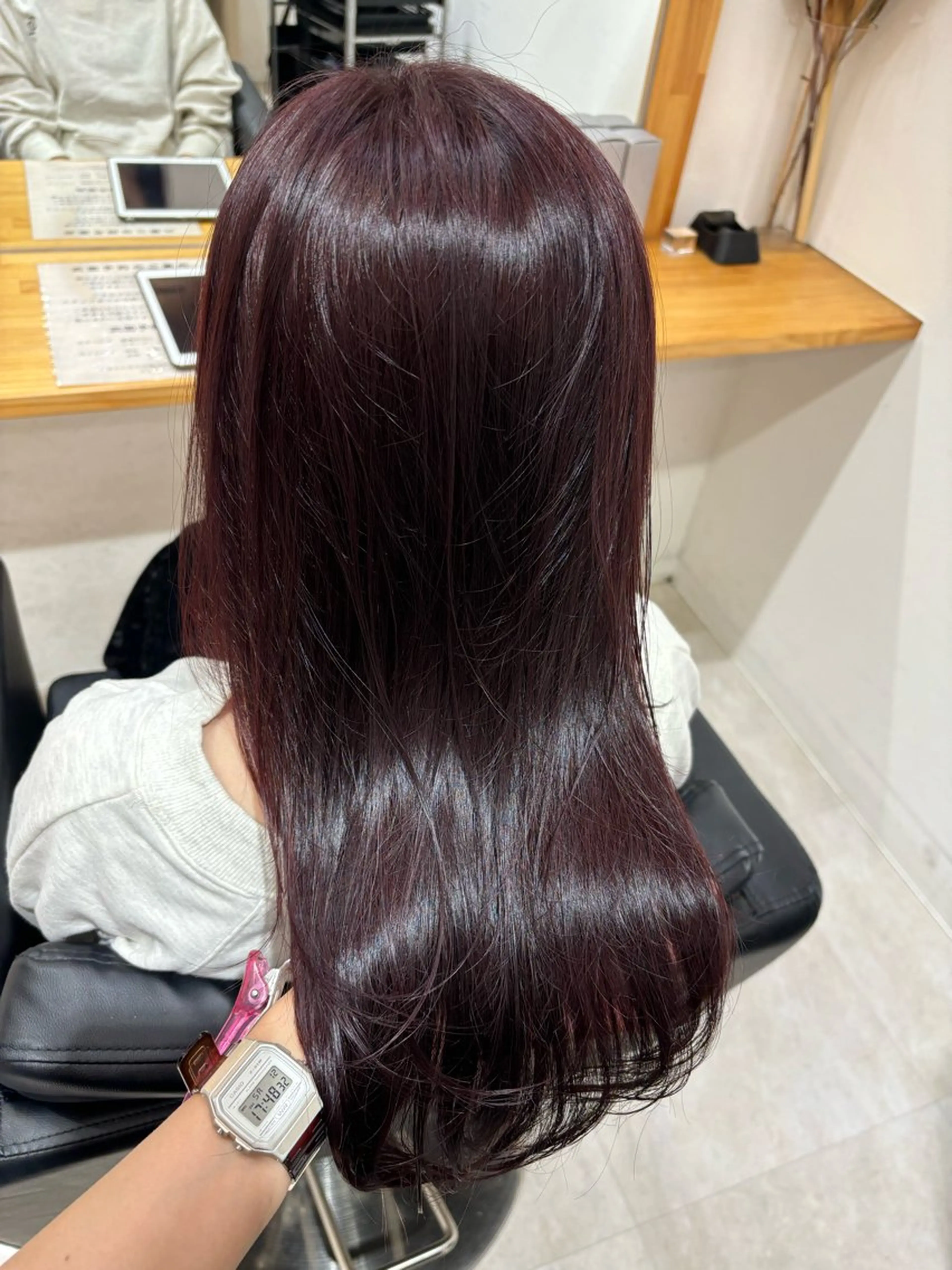 セミロング カラー アディクシーカラー カット ヘアカラー トリートメント 🍒透明感カラー NO.1/ララ🍒のヘアスタイル