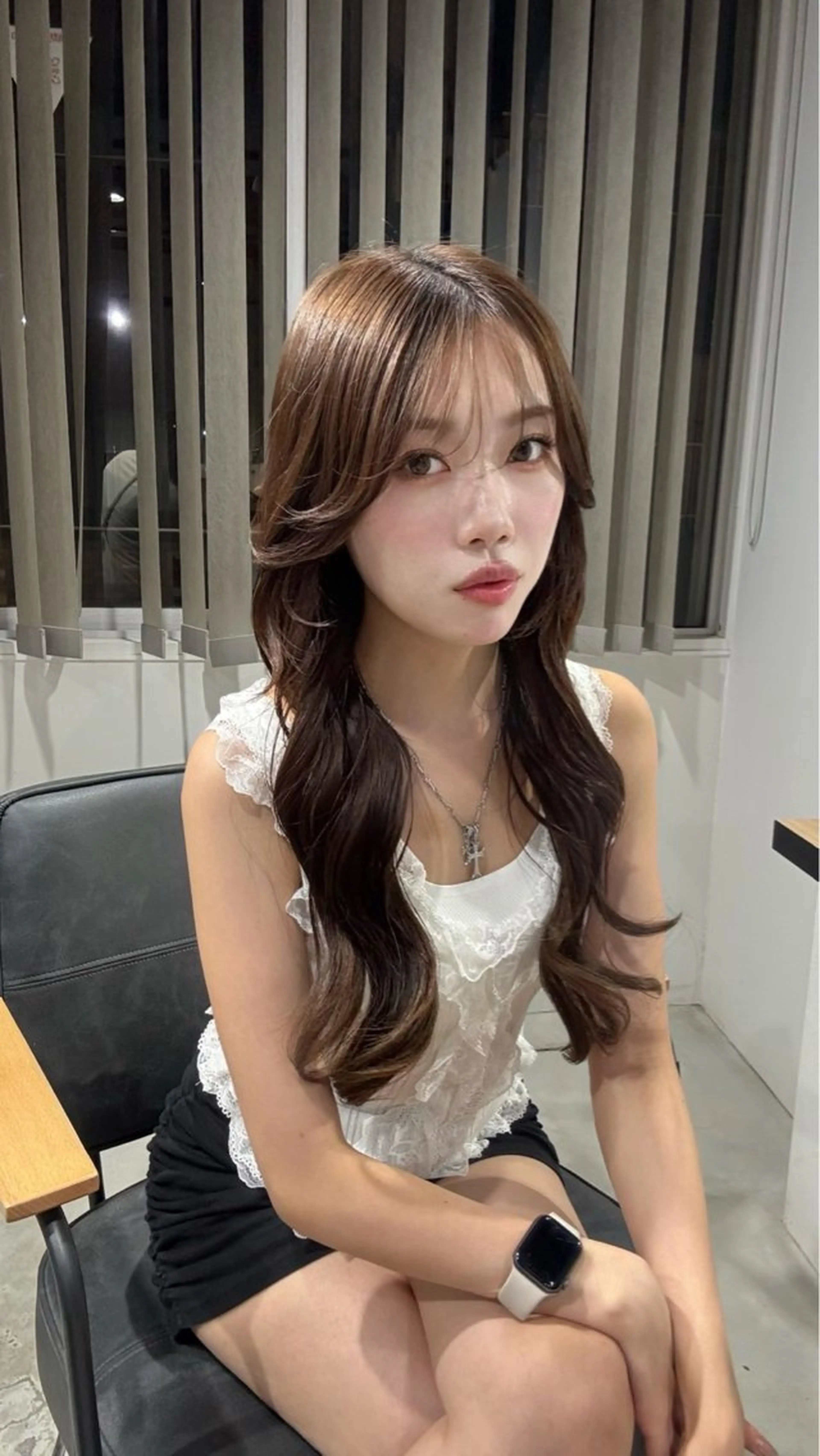 ロング ヘアアレンジ ヘアセット 華奈/オリーブ/ ベージュ/抜け感🥣のヘアスタイル