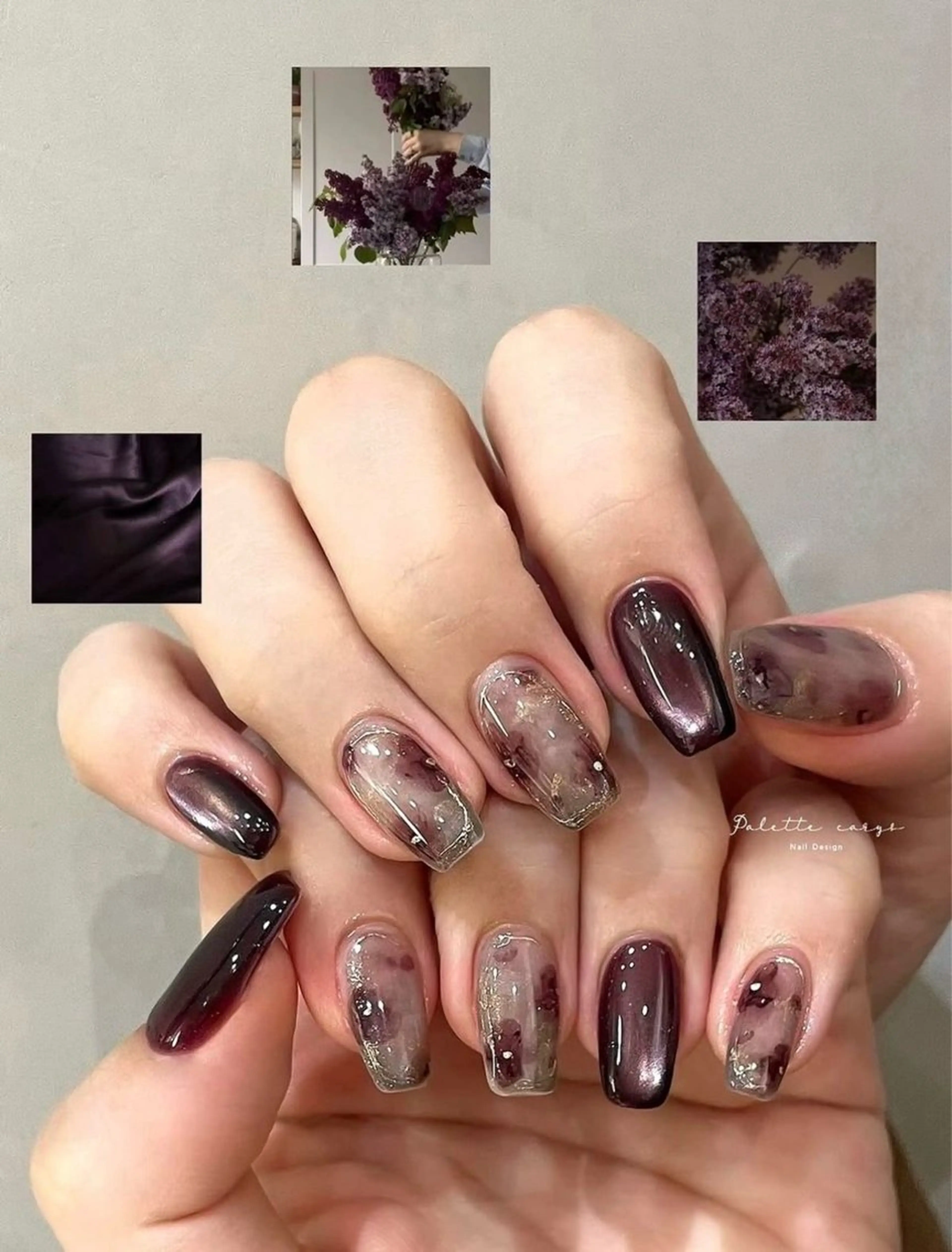 ネイル 韓国ネイル 持ち込み ニュアンスネイル ネイルチップ 冬ネイル LISA ANA.CHUOのネイルデザイン