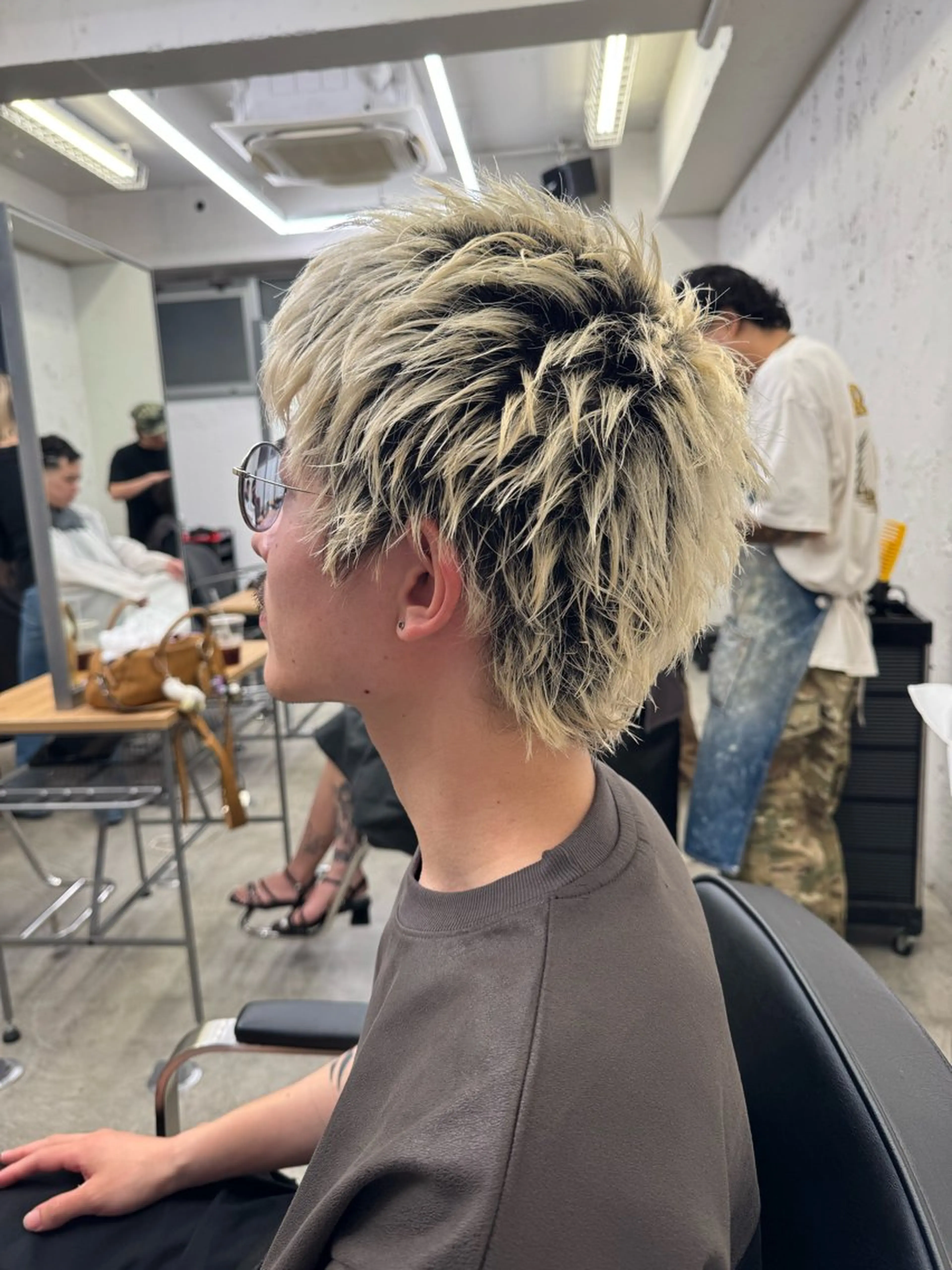 ショート カラー メンズ メンズブリーチ メンズショート スパイキーショート ブリーチ 抜きっぱなしブロンド カット ヘアカラー トリートメント 💈メンズ特化💈 TASUKUのヘアスタイル