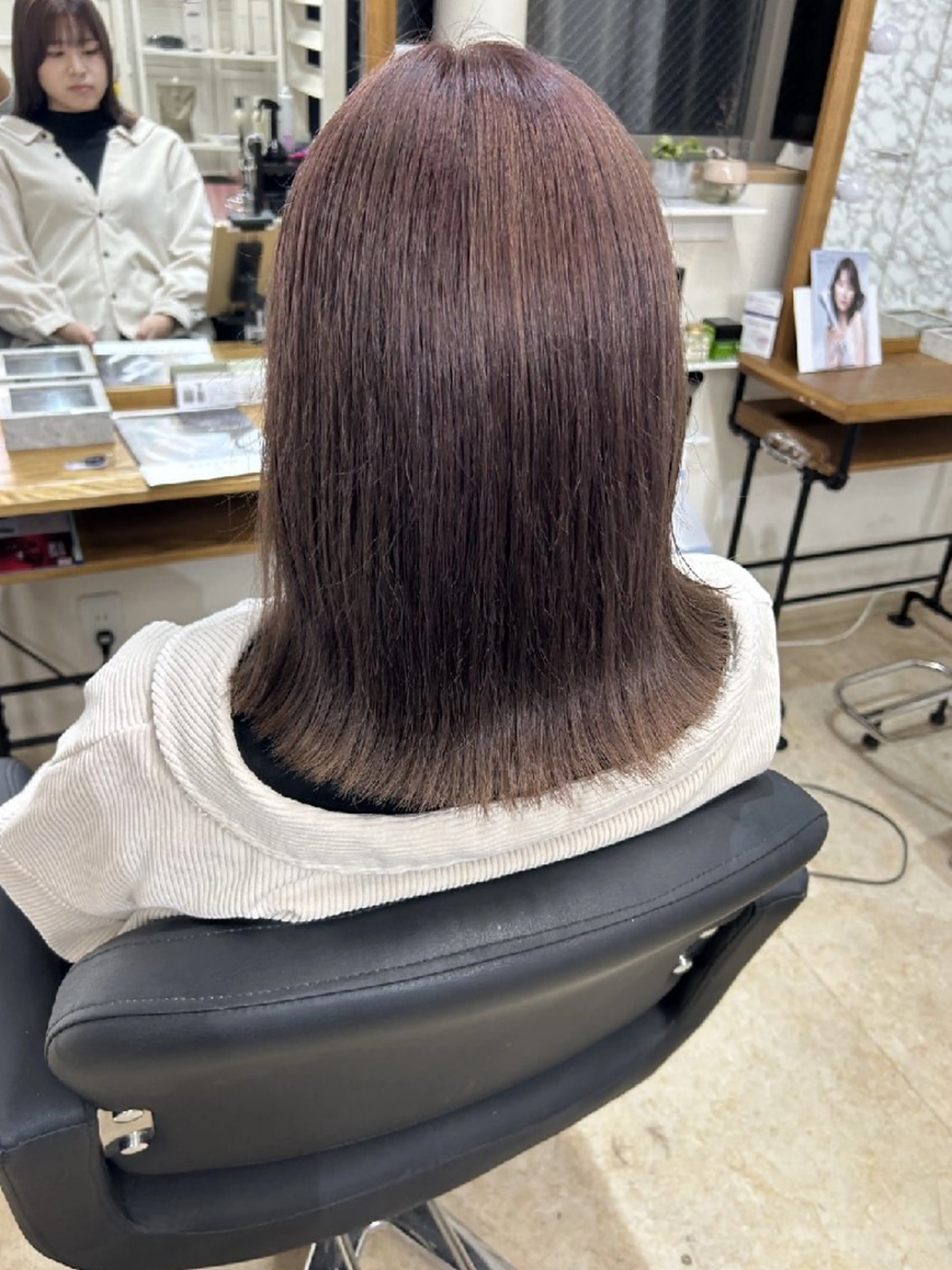 ミディアム ヘアカラー トリートメント ふらっと　美容室 by esthairのヘアスタイル