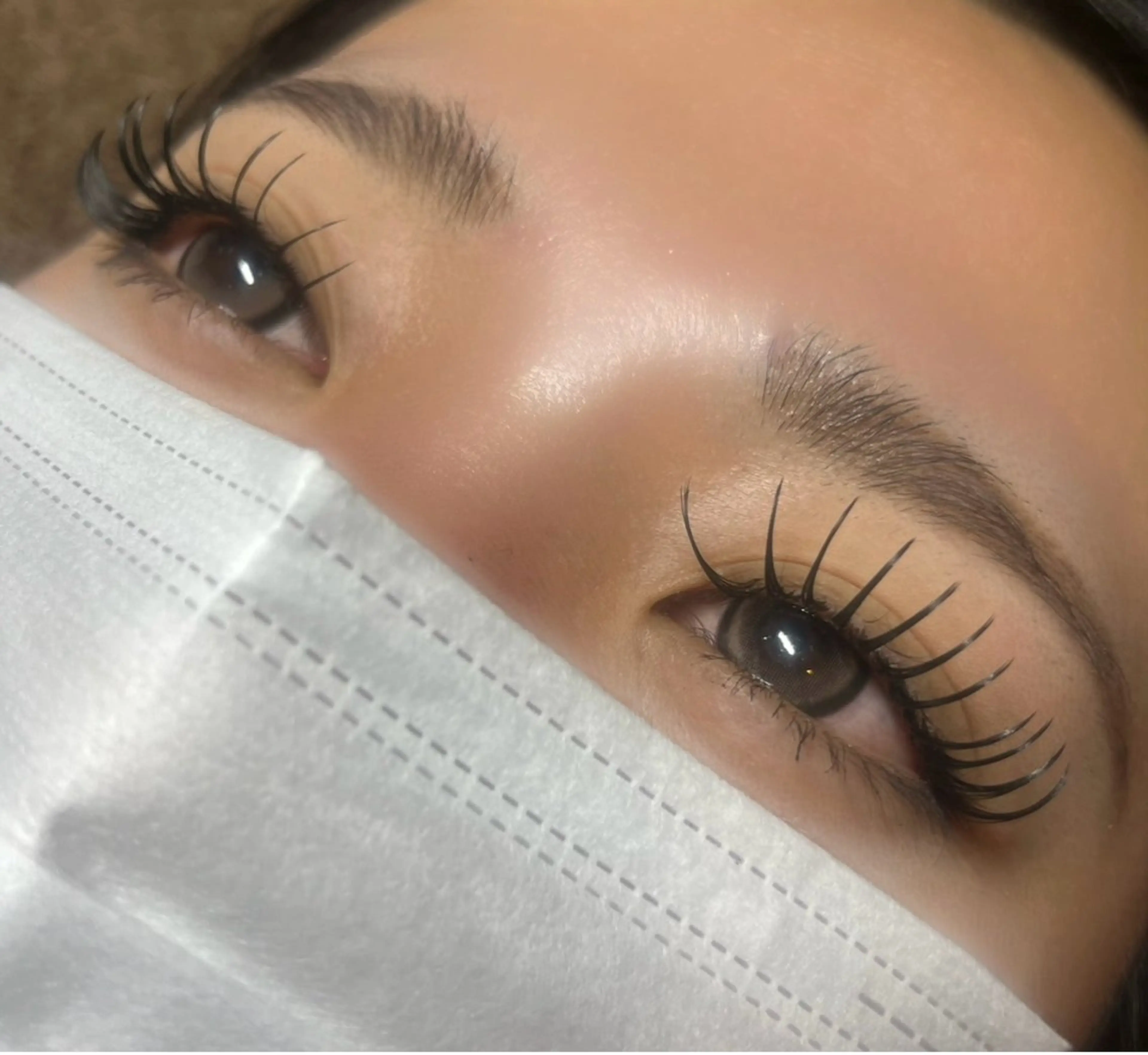 マツエク・マツパ 付け放題 束感まつ毛 フラットラッシュ マツエク リラコラ MEGUMI¨̮♡︎のマツエク・マツパデザイン