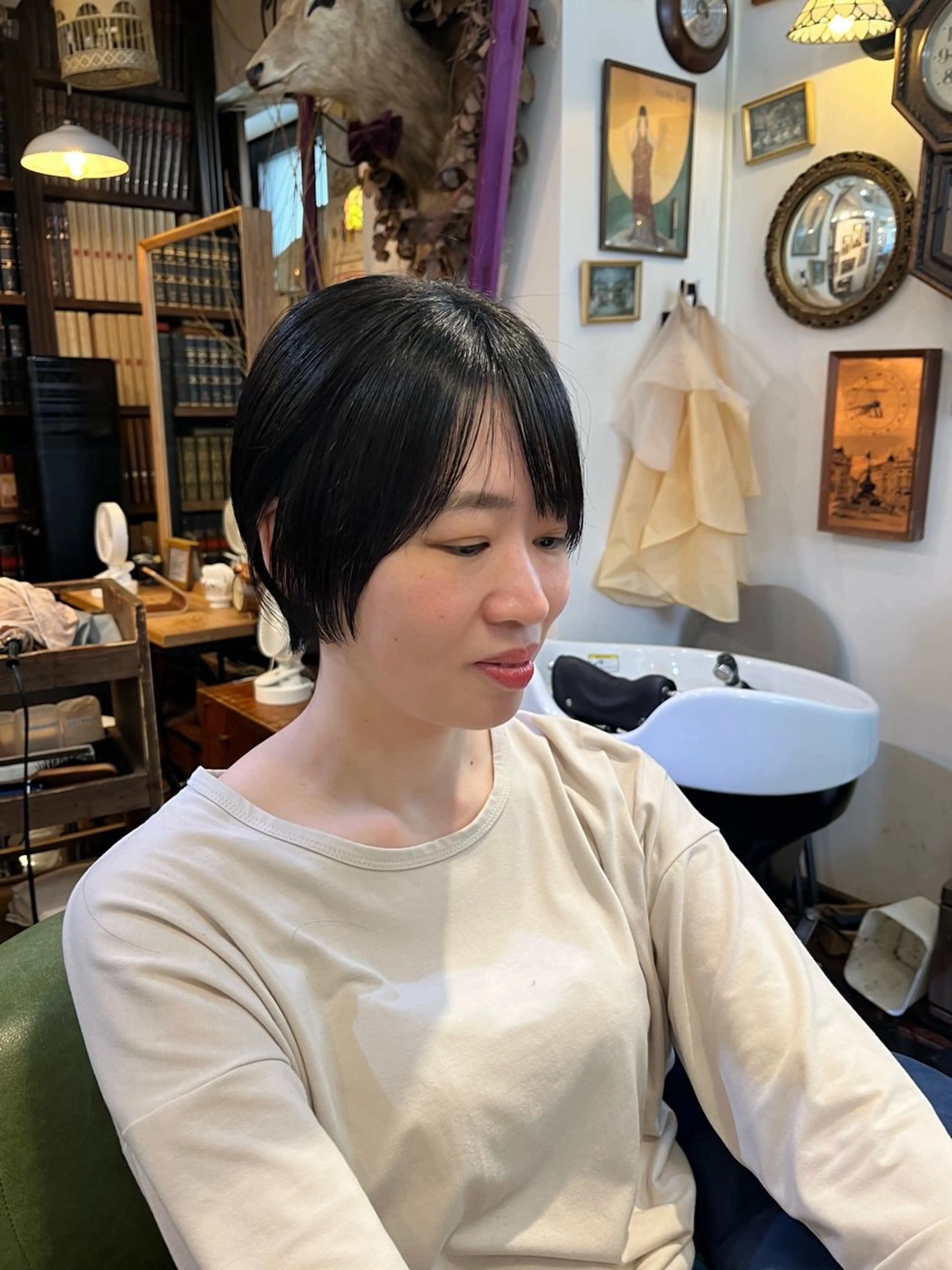 ショート ショートボブ ボブ ショートヘア benji 学芸大学所属・朝が楽なパーマ 🌱ショート/緒方椋のヘアスタイル