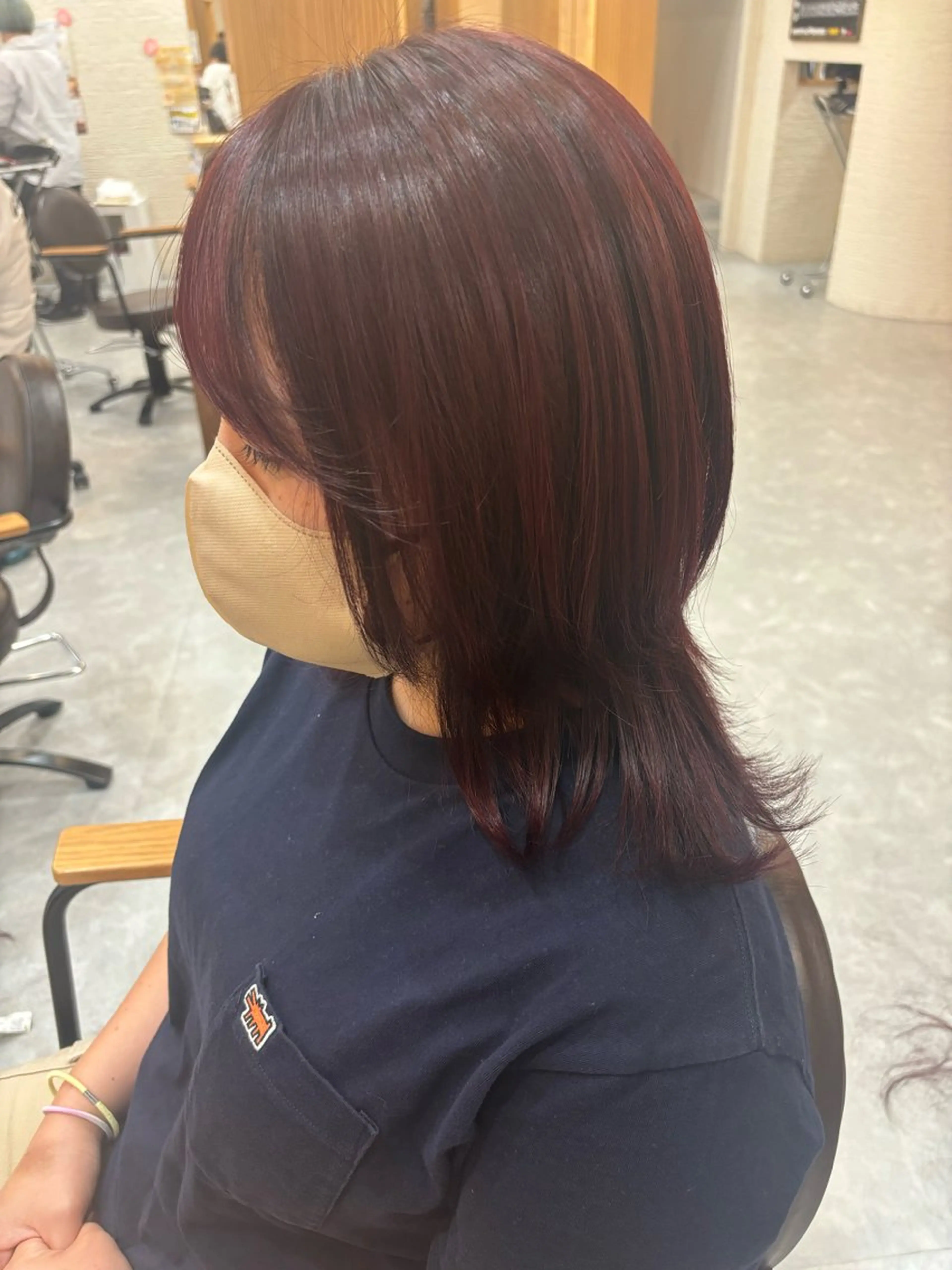 セミロング カラー カット ヘアカラー ROPE 💎かなみ💎のヘアスタイル