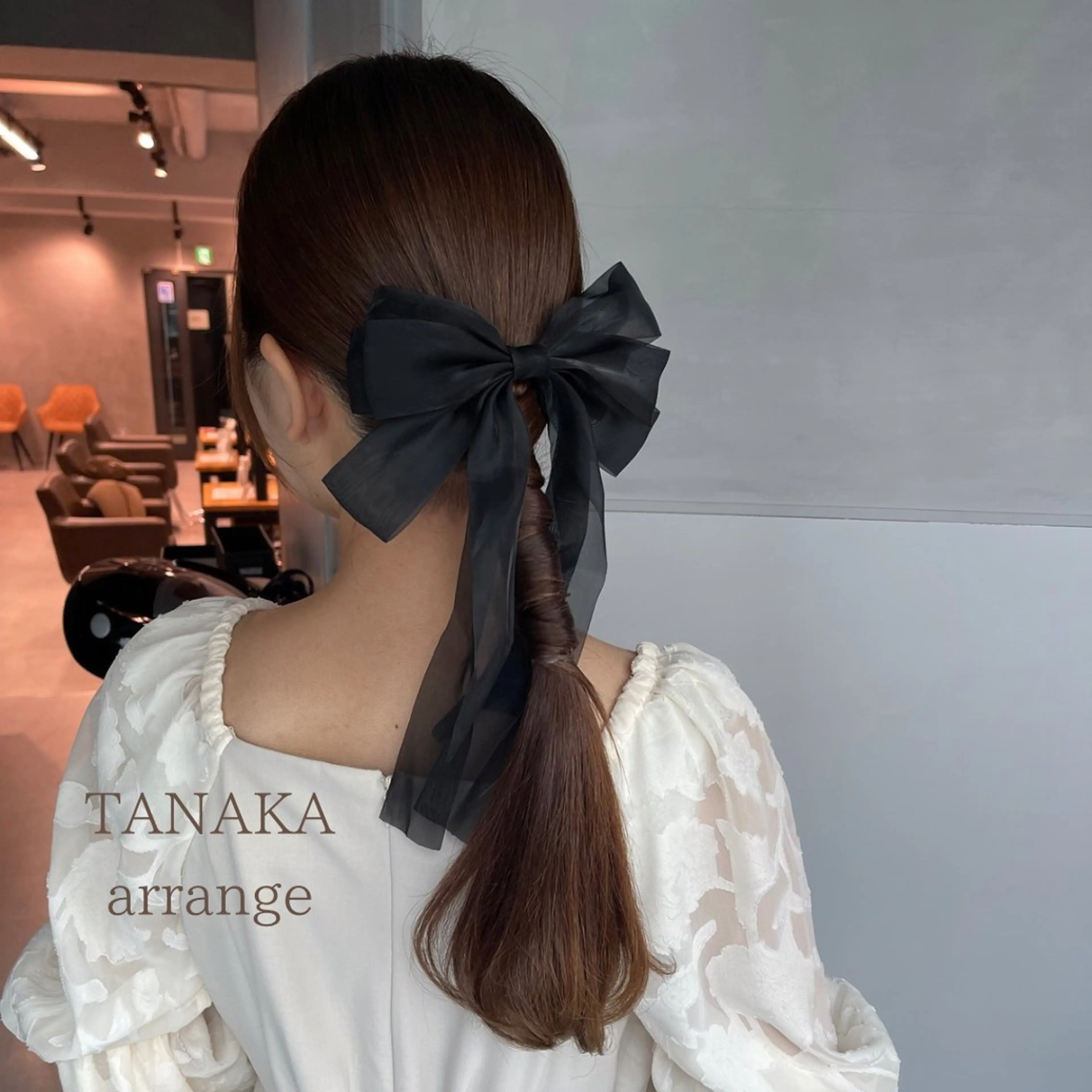 ヘアアレンジ ポニーテール 結婚式・ブライダル 卒業式のヘアスタイル 浴衣 ヘアセット charm《銀座》 ヘアセット/縮毛矯正のヘアスタイル