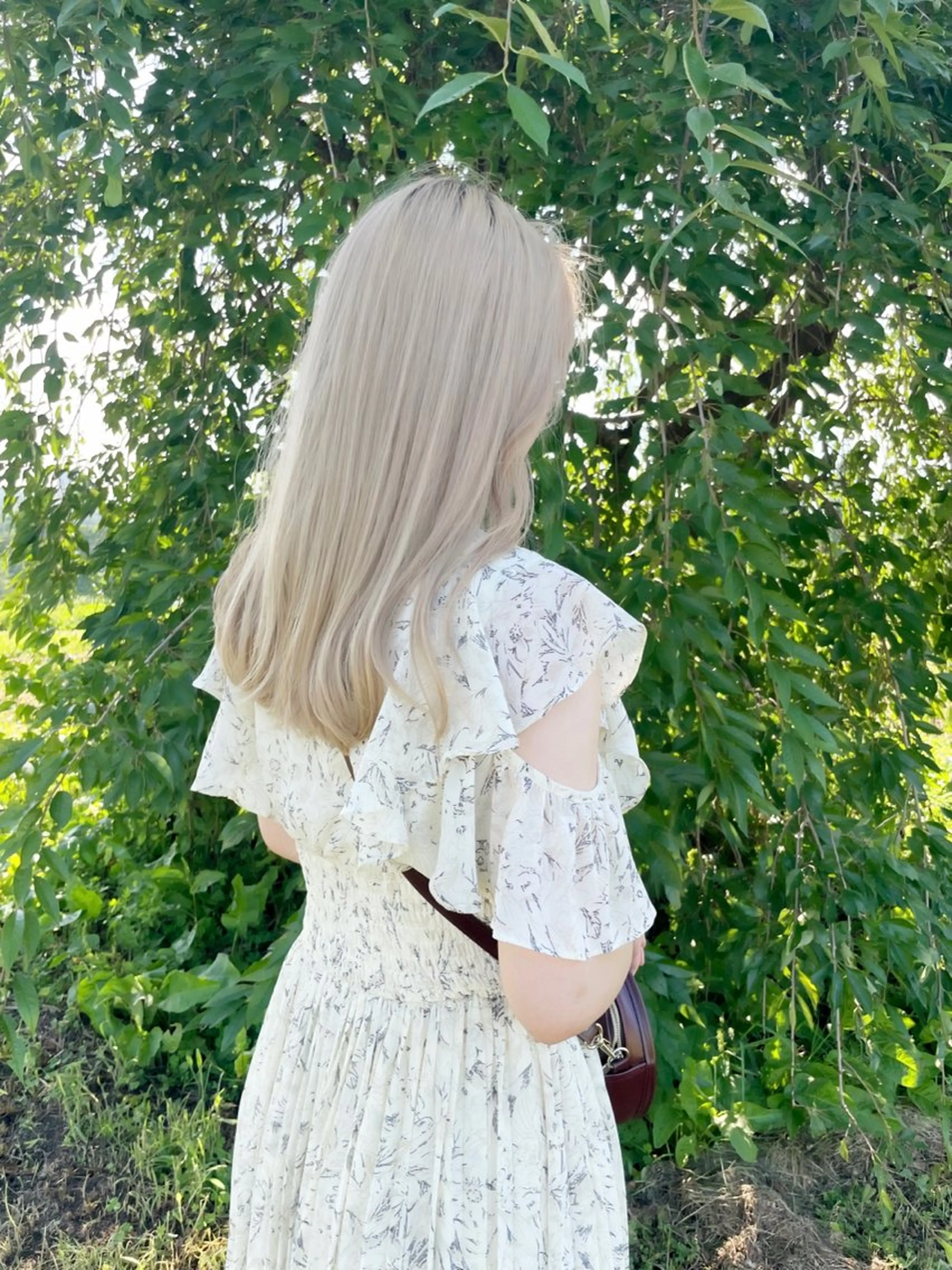 ミディアム カラー インク 美容院のヘアスタイル