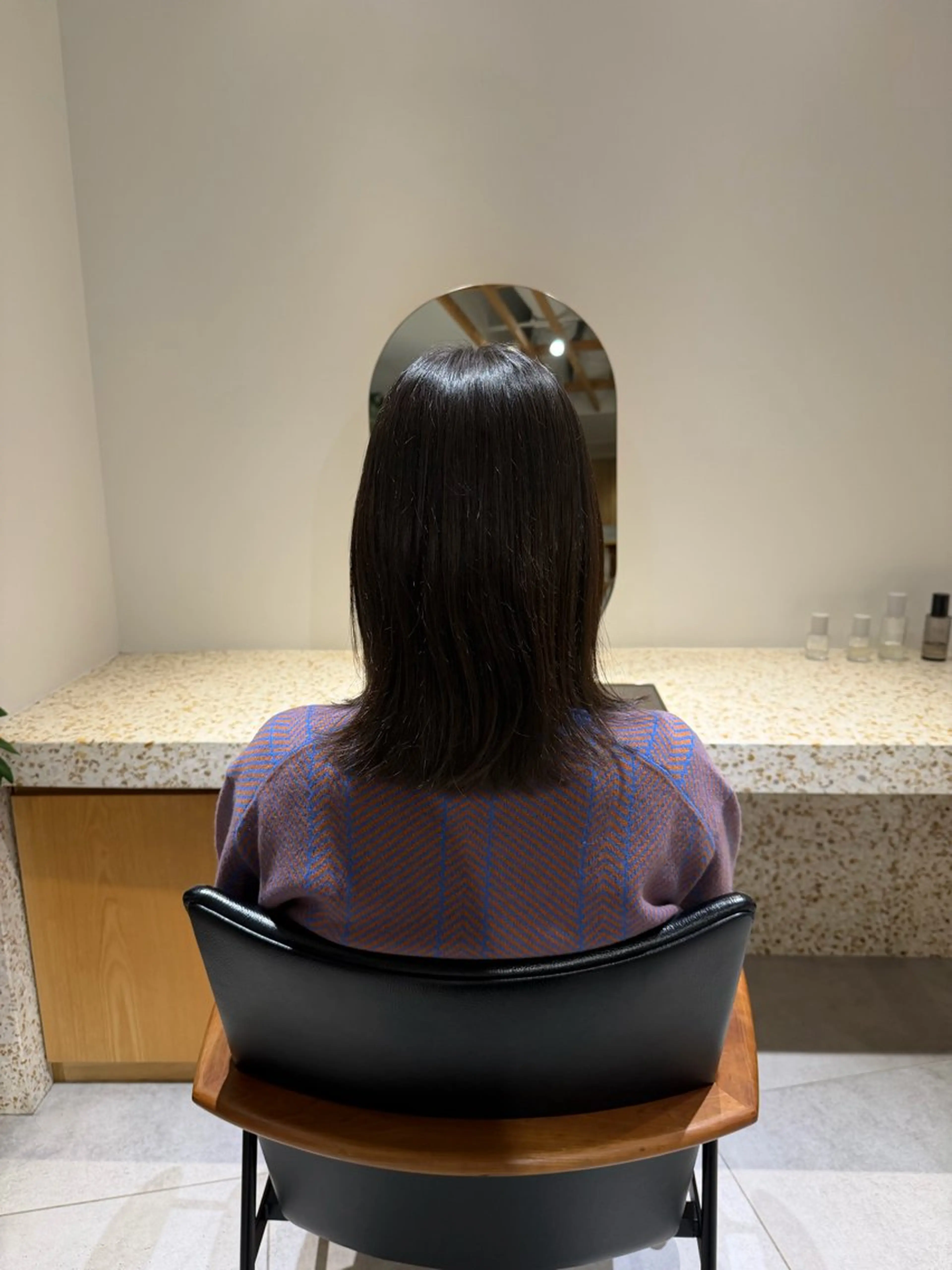 ミディアム トリートメント カット ヘアカラー トリートメント 村田 未来のヘアスタイル