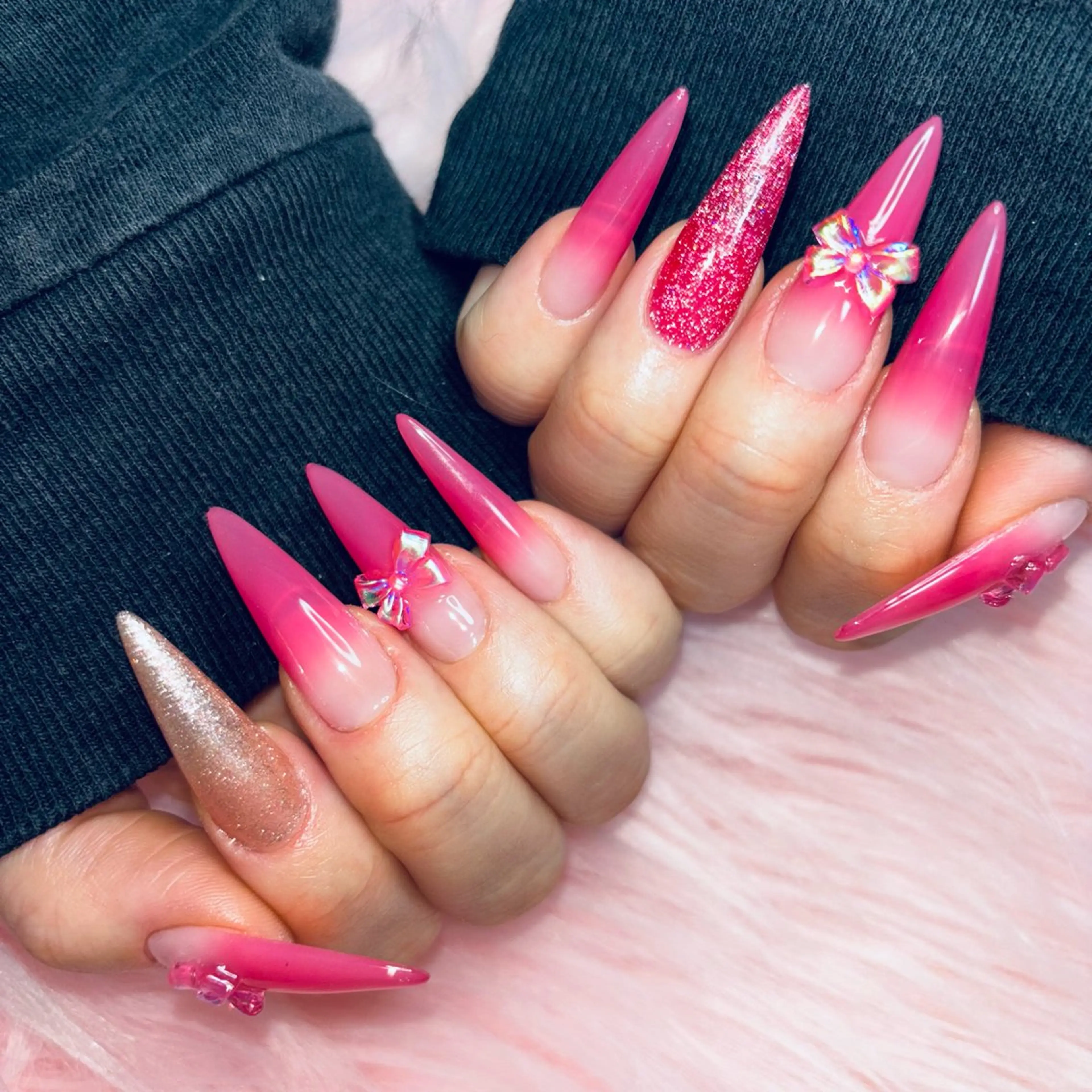 カラーグラデーション💅🏻🌈(お好きなカラー2色でグラデーション)の写真