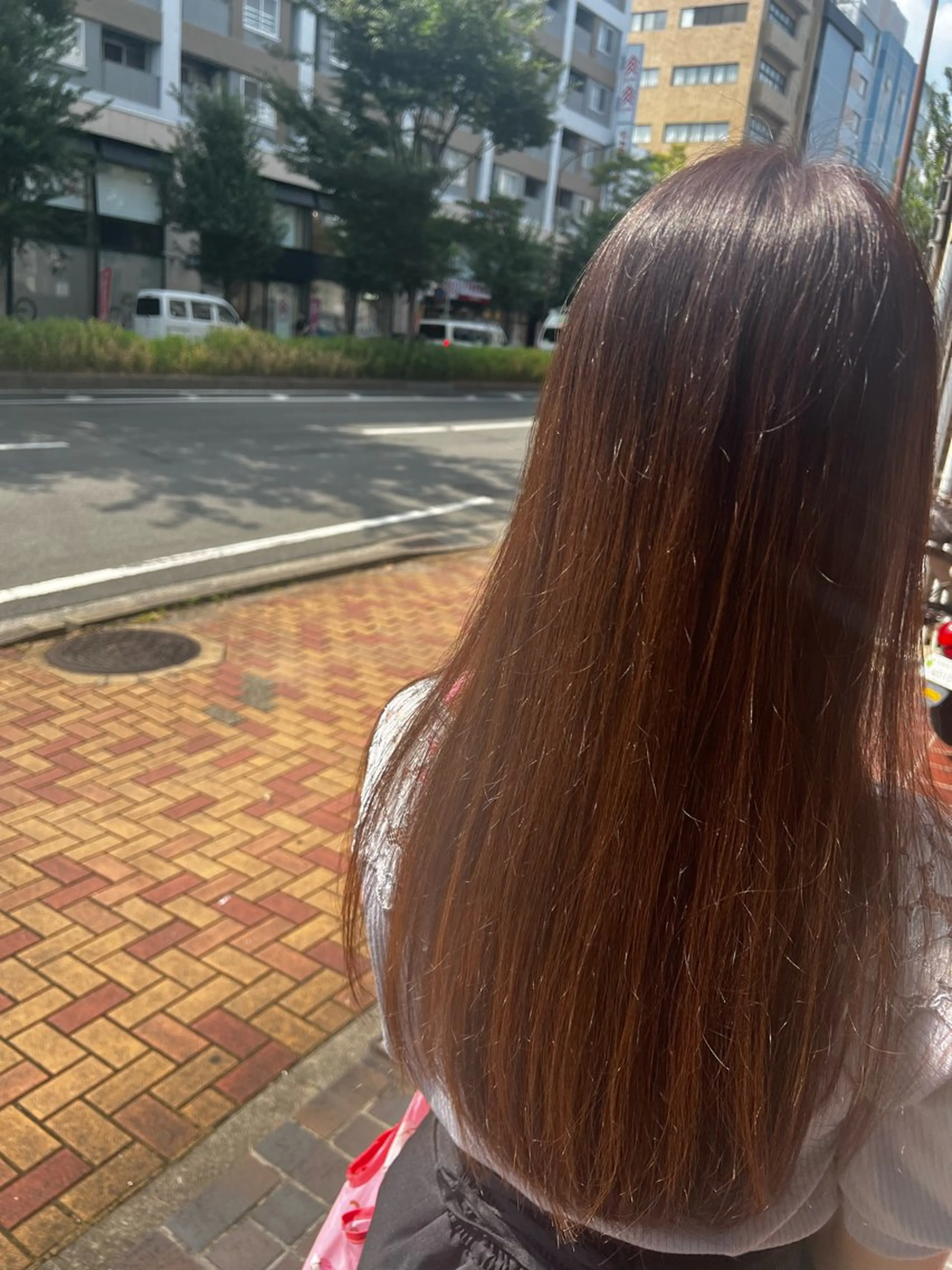 ロング カラー ふくむら ゆうかのヘアスタイル
