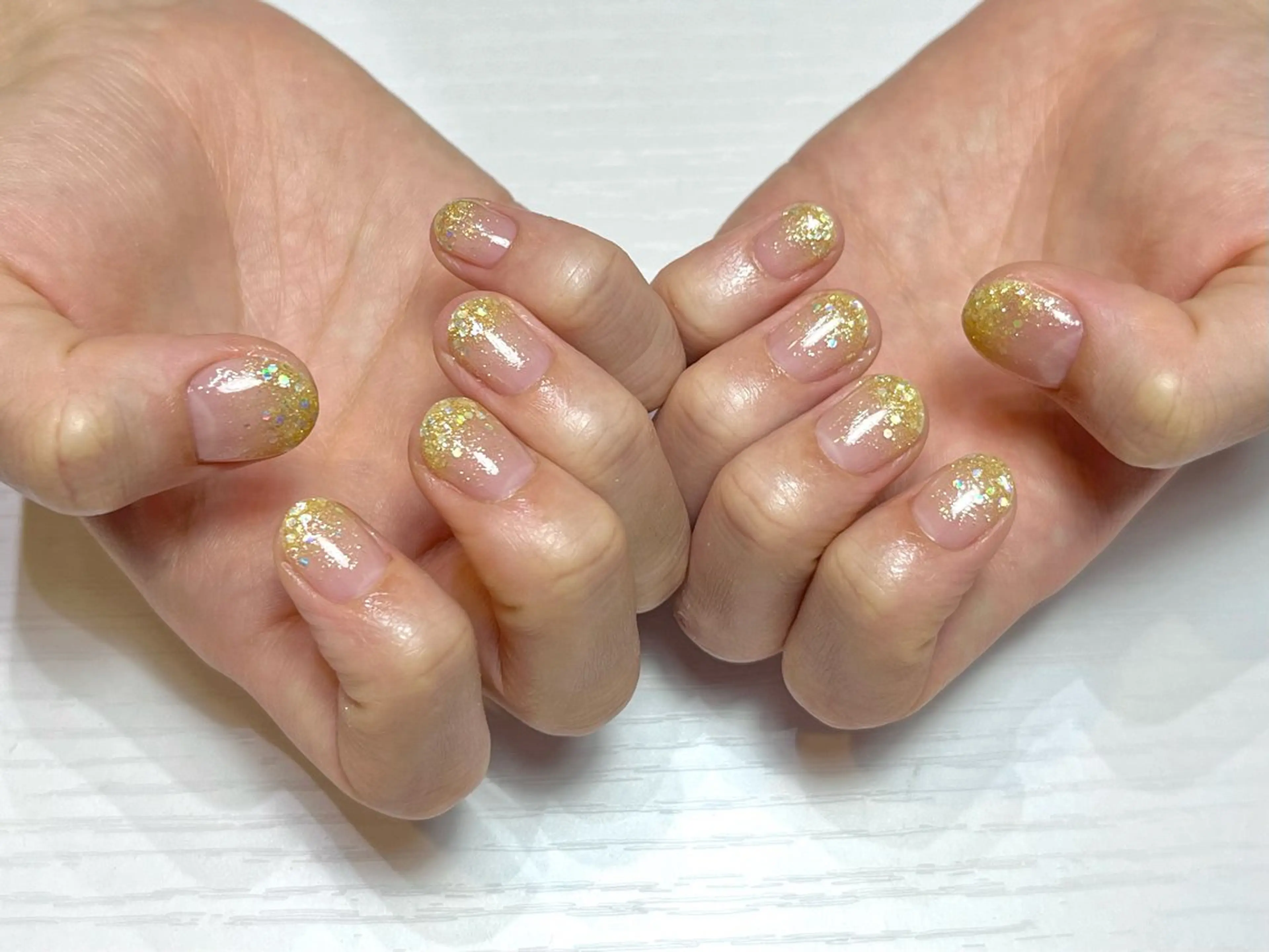 ネイル グラデーション ラメ(グリッター) ラメグラデーション RALUA名駅前店 安樂のネイルデザイン