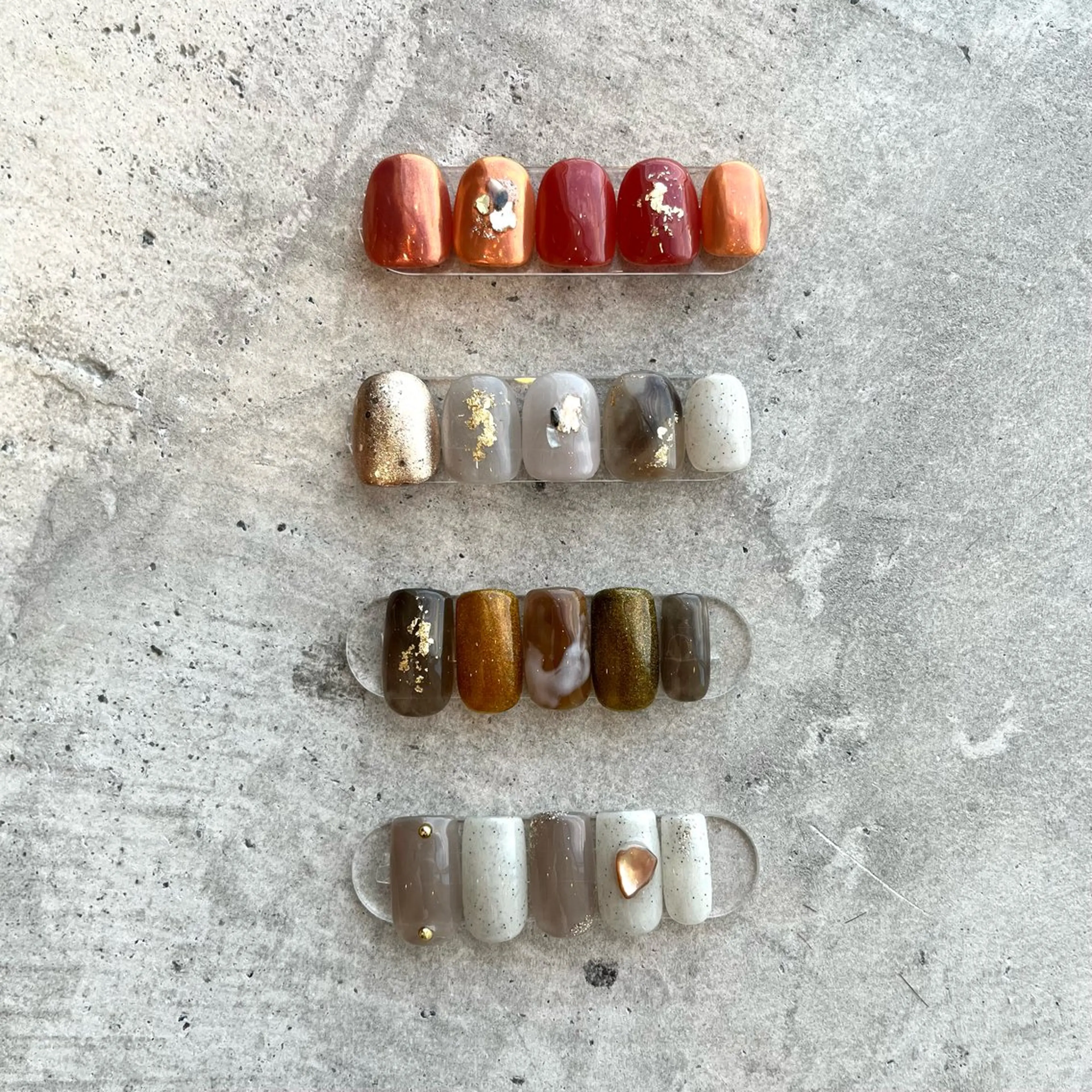 ネイル ハンドネイル GALLARIA Elegante 緑のネイルデザイン