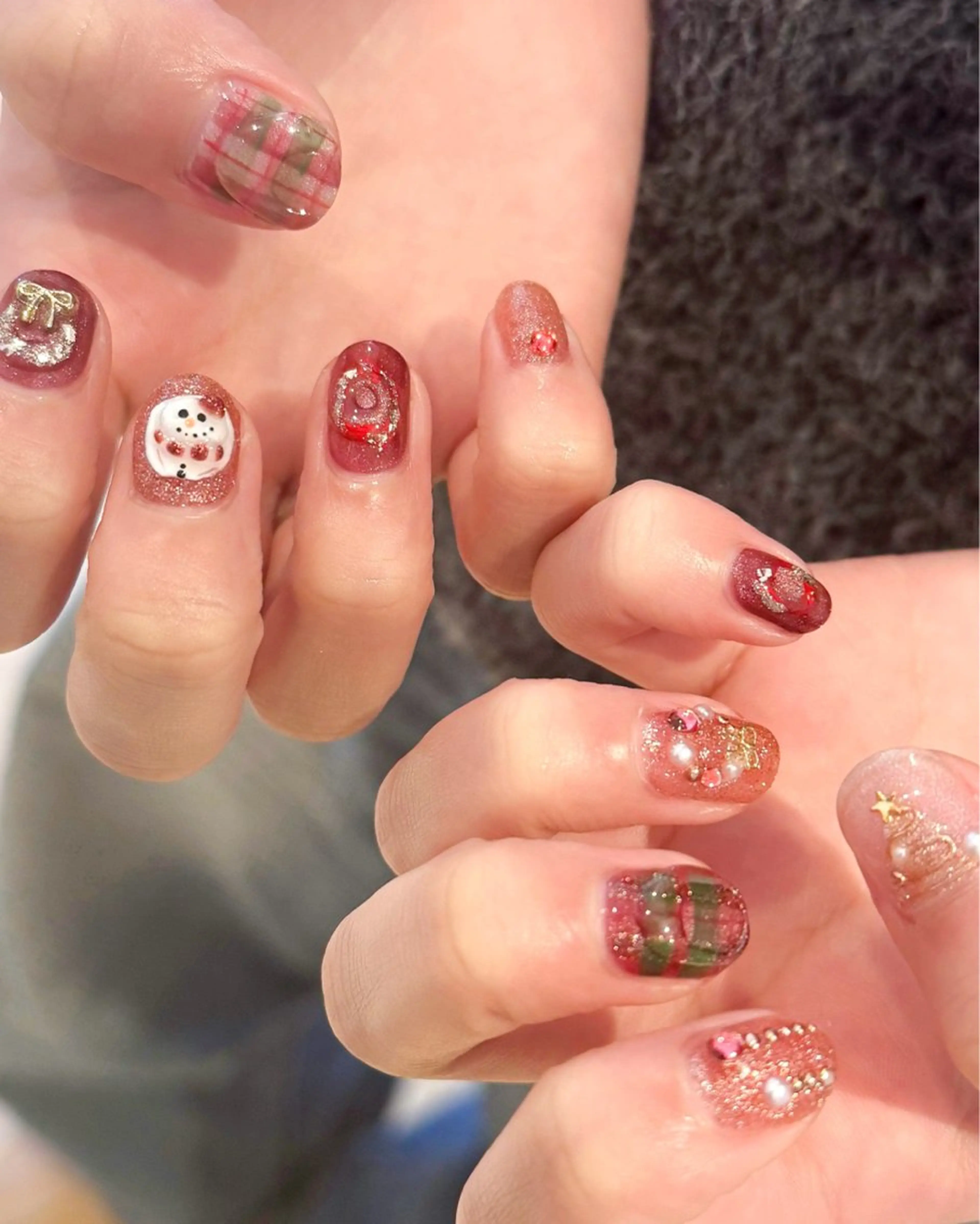 ネイル 冬ネイル クリスマス パラジェルプレミアムサロン　SINCE所属・HONAMI パラジェル専門店のネイルデザイン