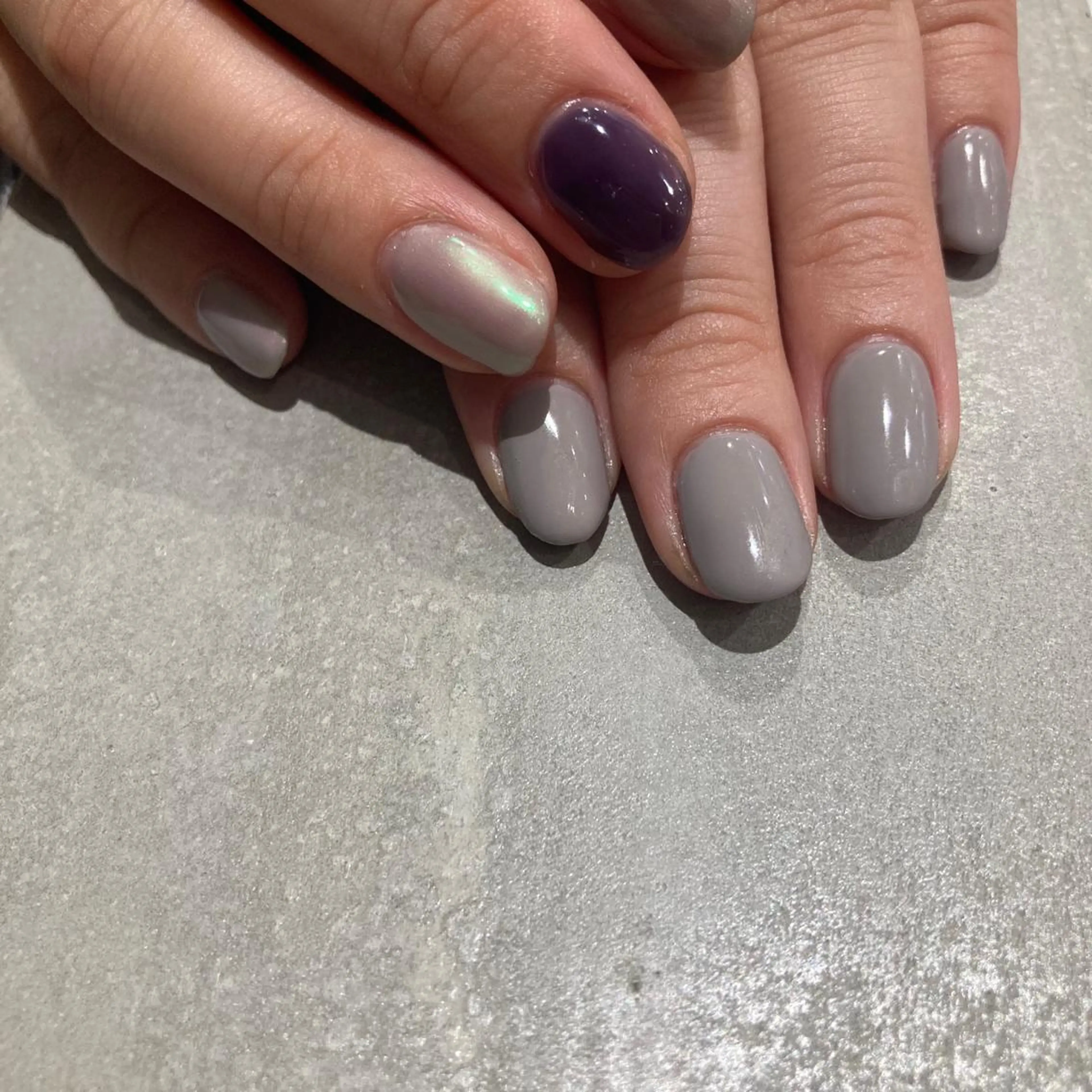 ネイル ワンカラーネイル mano+所属・haruka 🐈のネイルデザイン