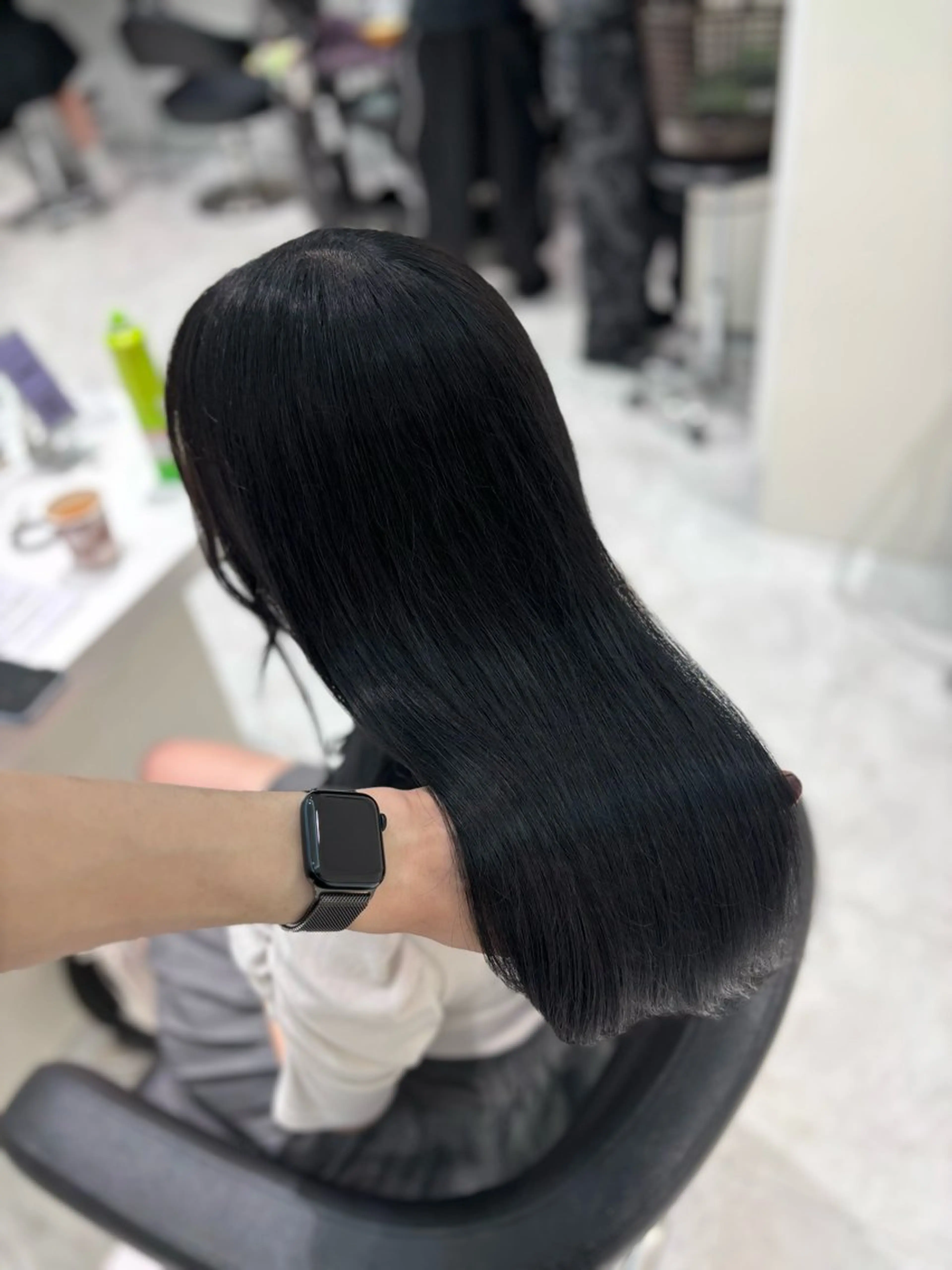 ロング カラー 流行りの透明感カラー ×縮毛矯正🤍ユウのヘアスタイル