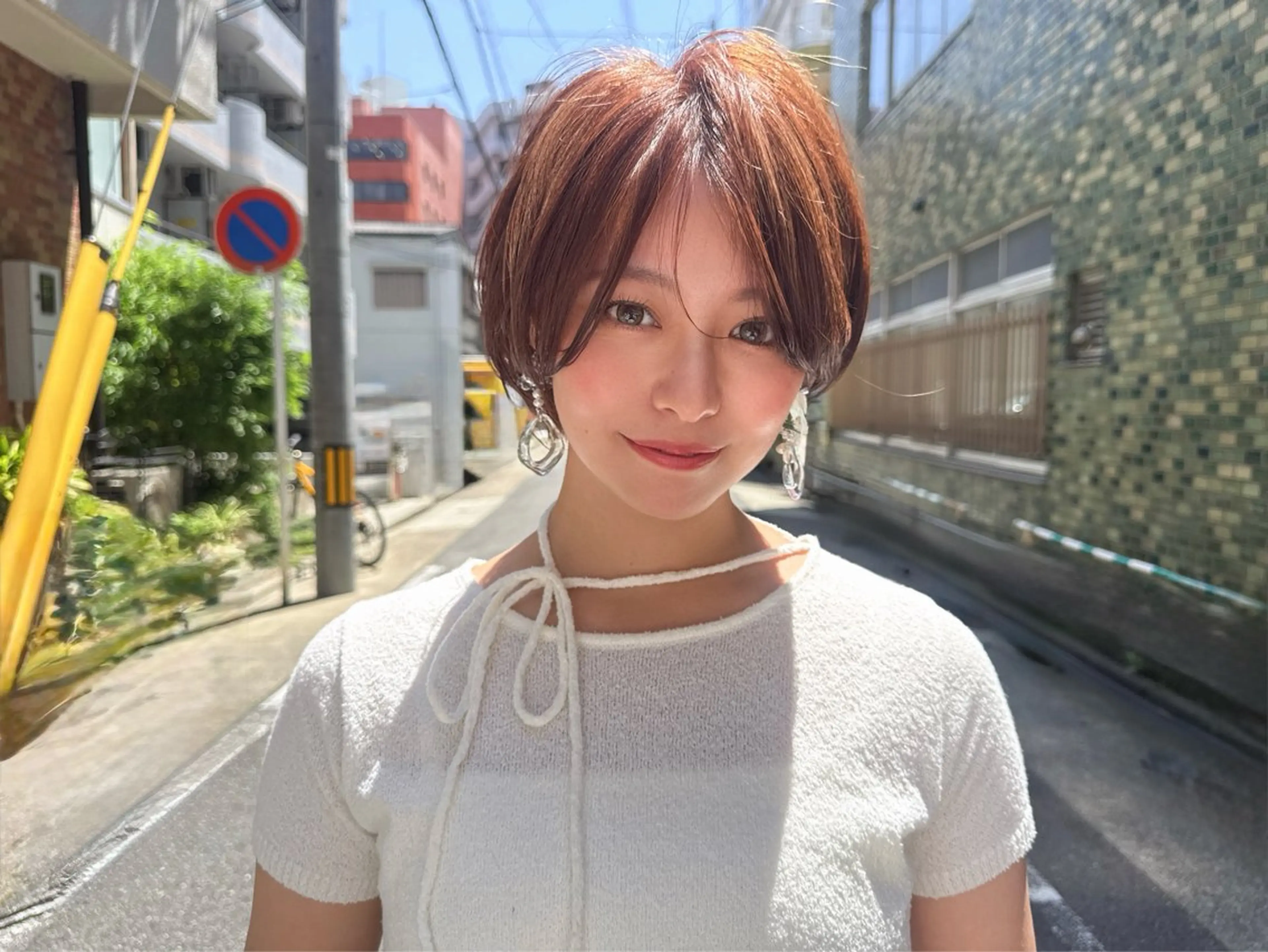 ショート カラー ブラウンカラー ショートヘア 小顔カット カット ヘアカラー トリートメント 🌟TOSHI/透明 感カラー/ショートのヘアスタイル