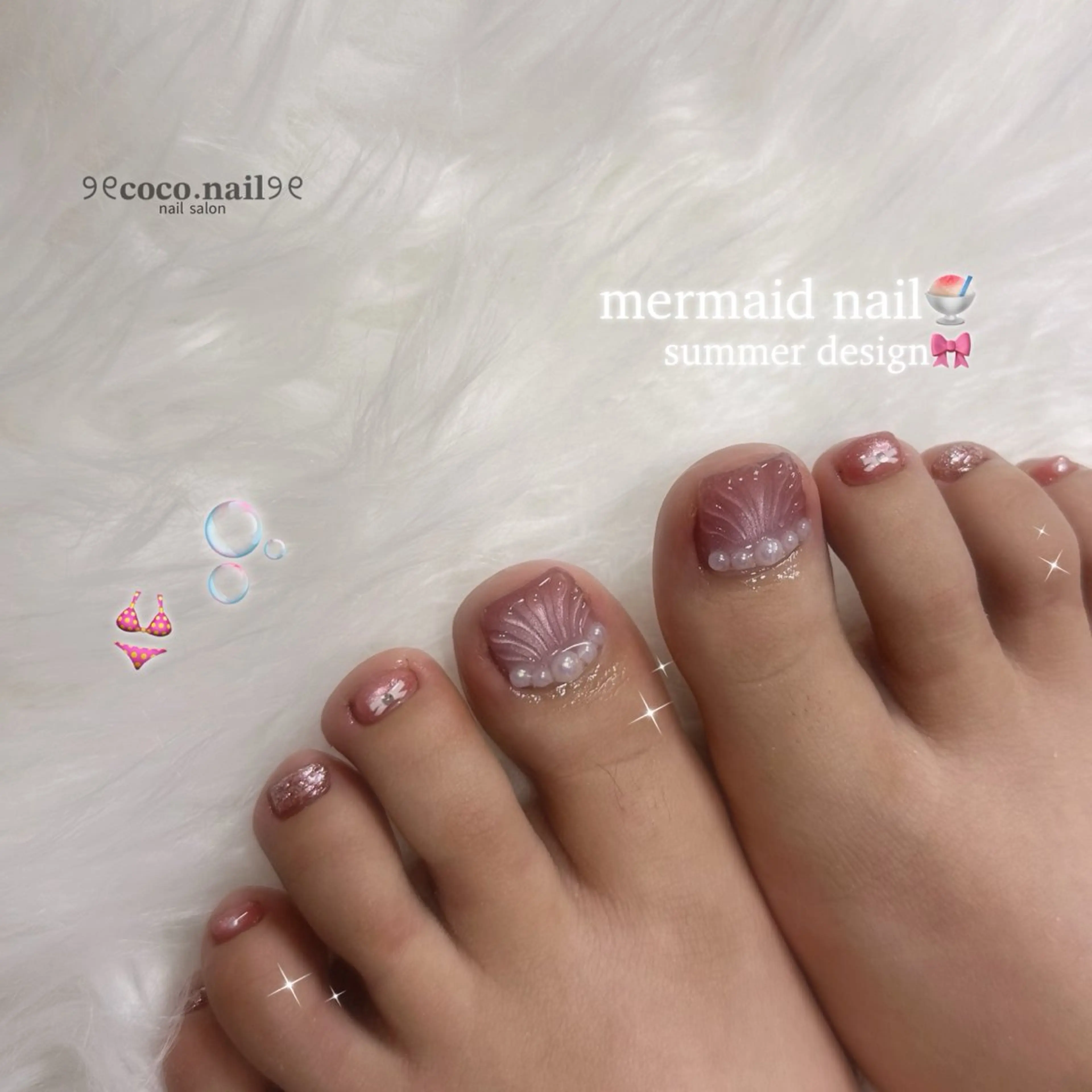 【フットネイル】親指アートし放題 + 他ワンカラー✨の写真