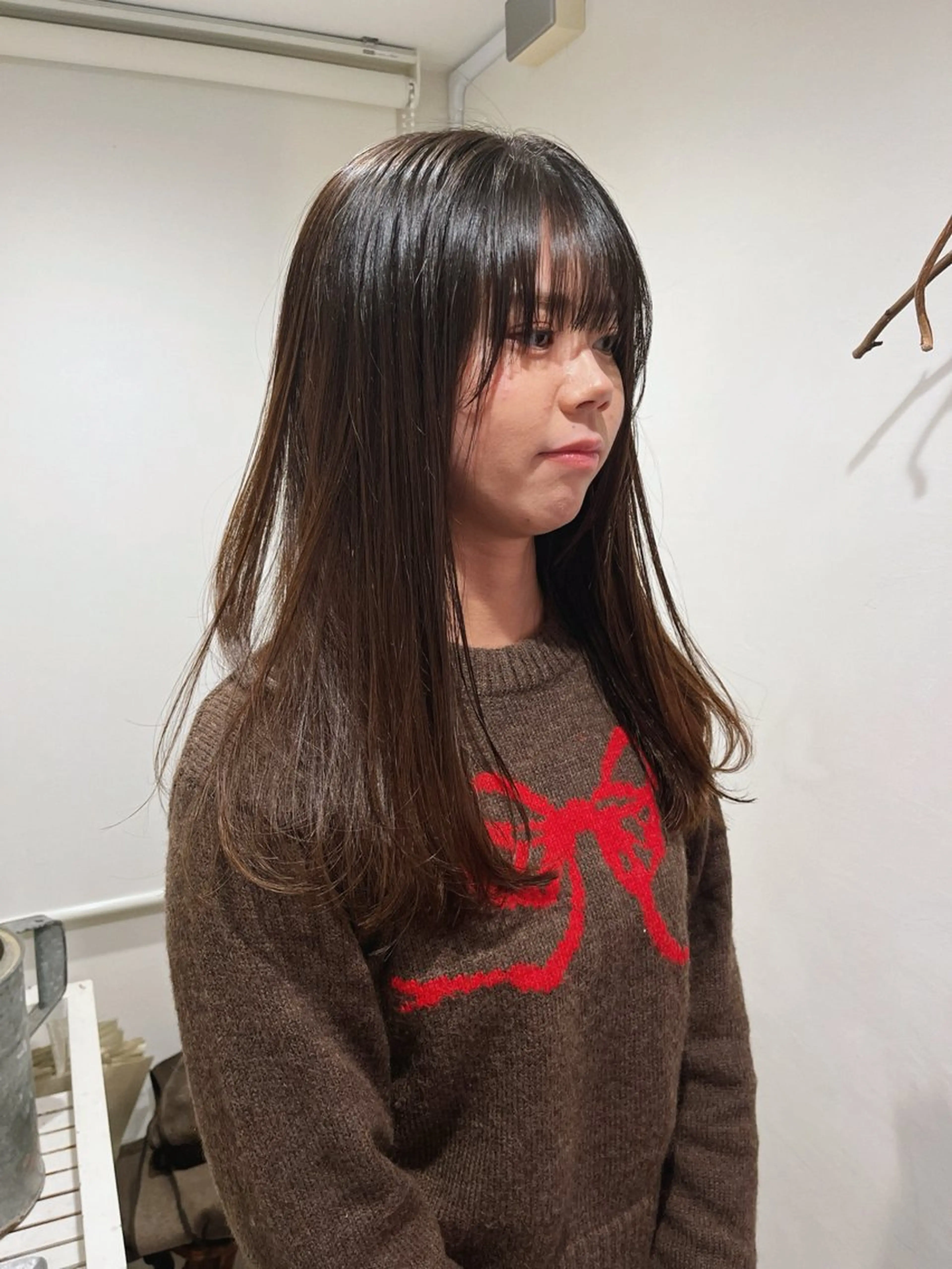 ロング 顔周りカット レイヤーカット 🧸メンズカット 🧸conatsuのヘアスタイル