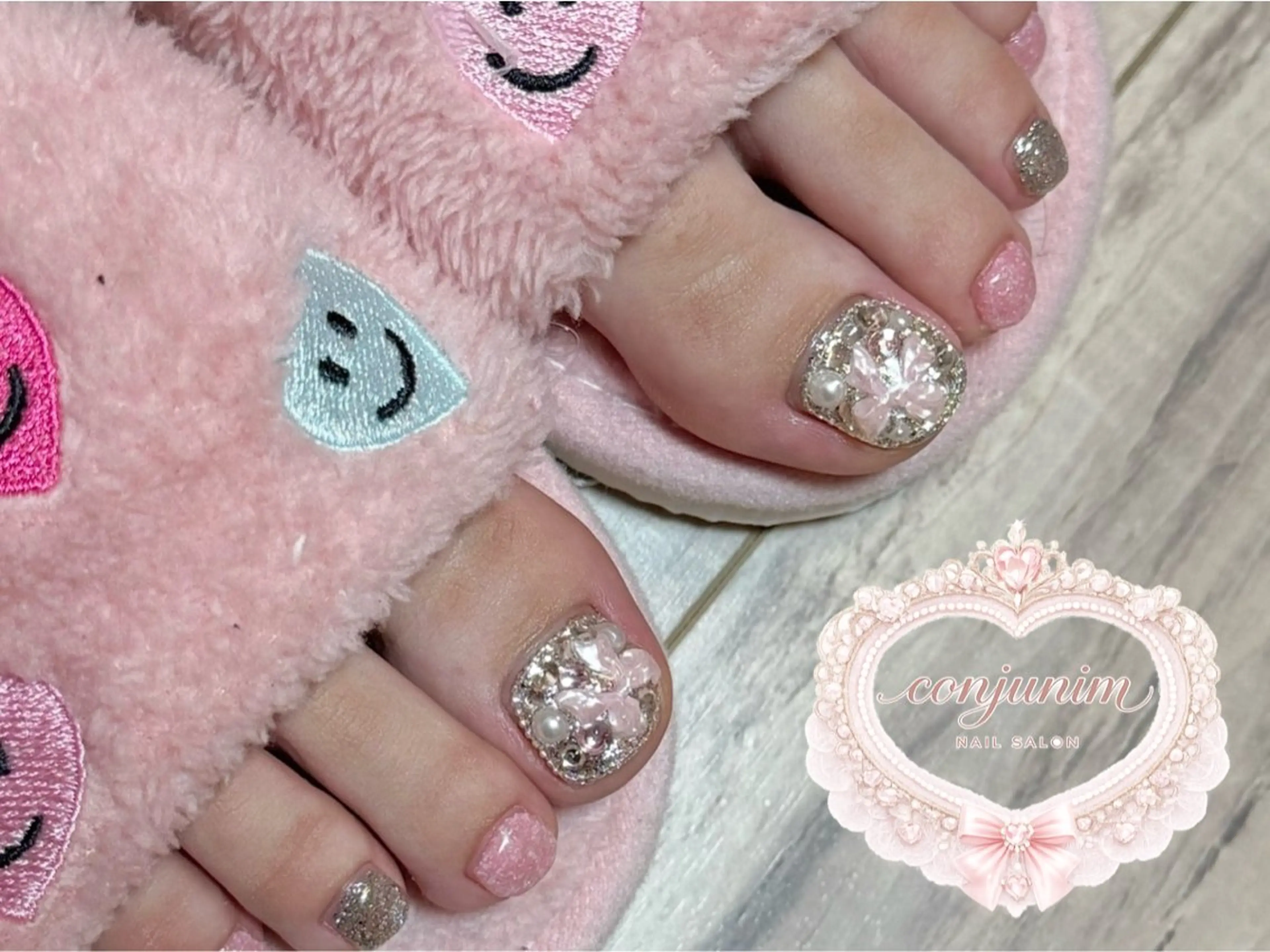 【foot＊オフ無し】親指アートコースの写真