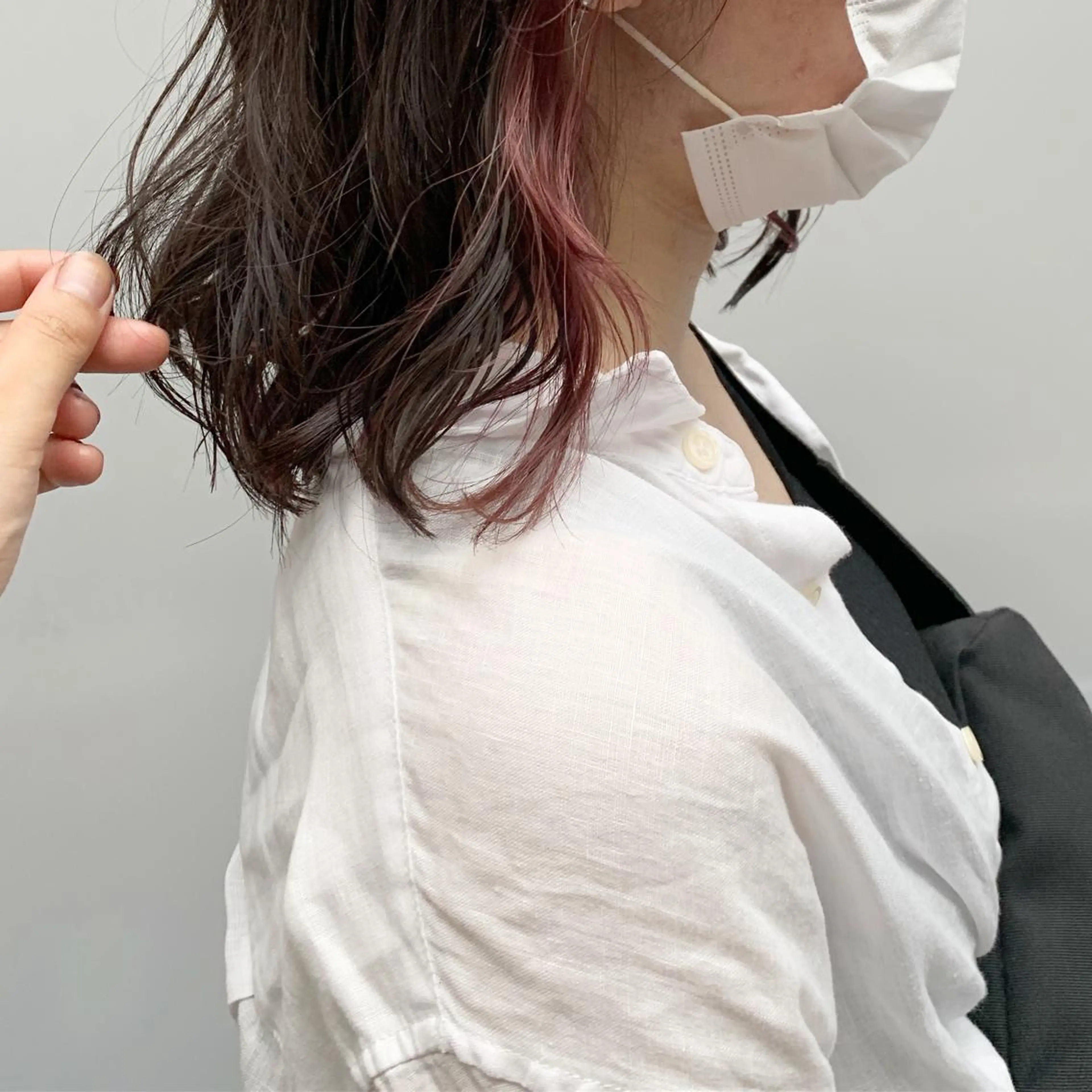 ミディアム カラー ヘアアレンジ 🫧透明感カラー/ ボブ/小笠原汐海🪽のヘアスタイル