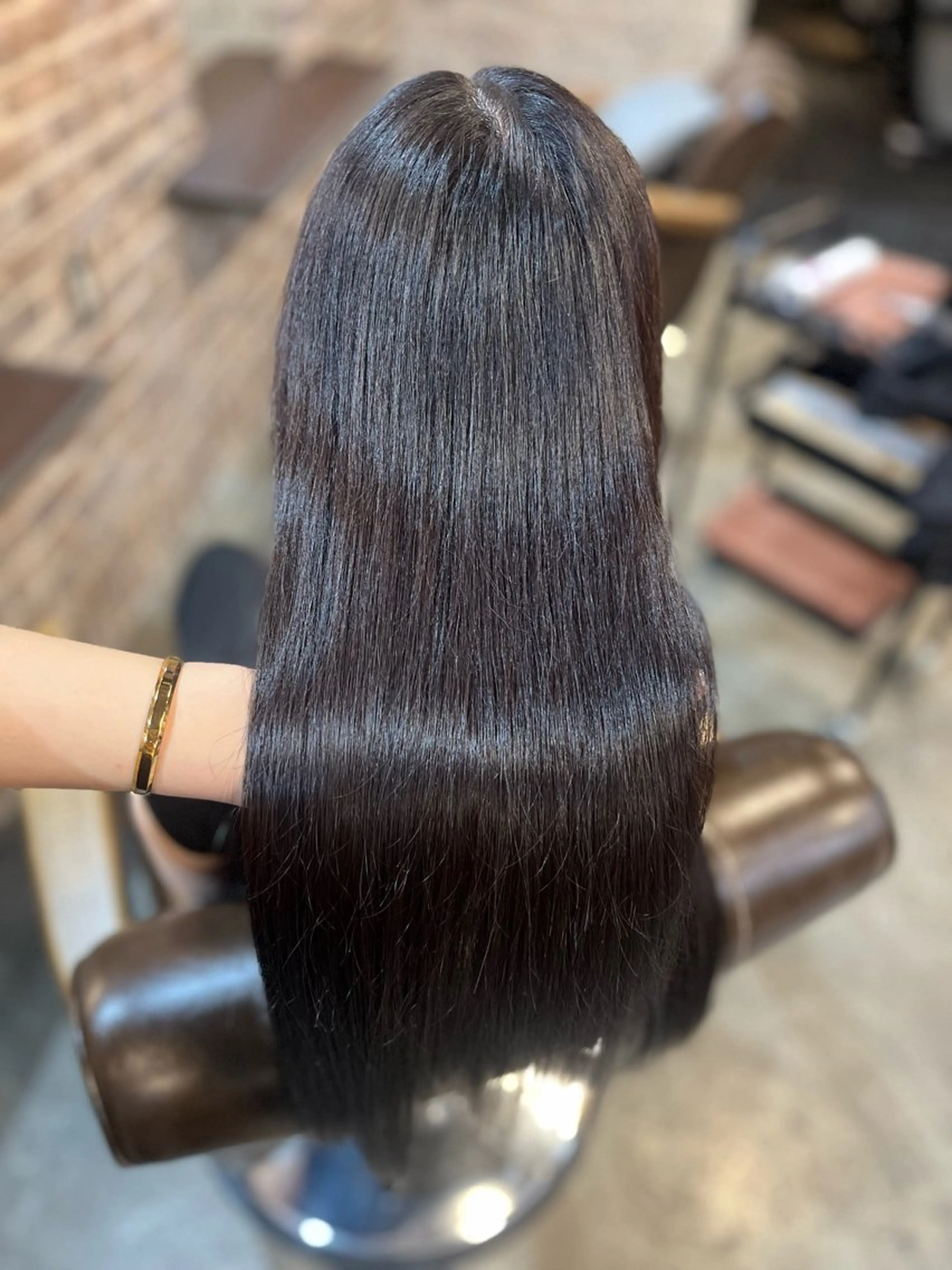 ロング カット ヘアカラー トリートメント メンズパーマ/縮毛 矯正/徳田真緒のヘアスタイル