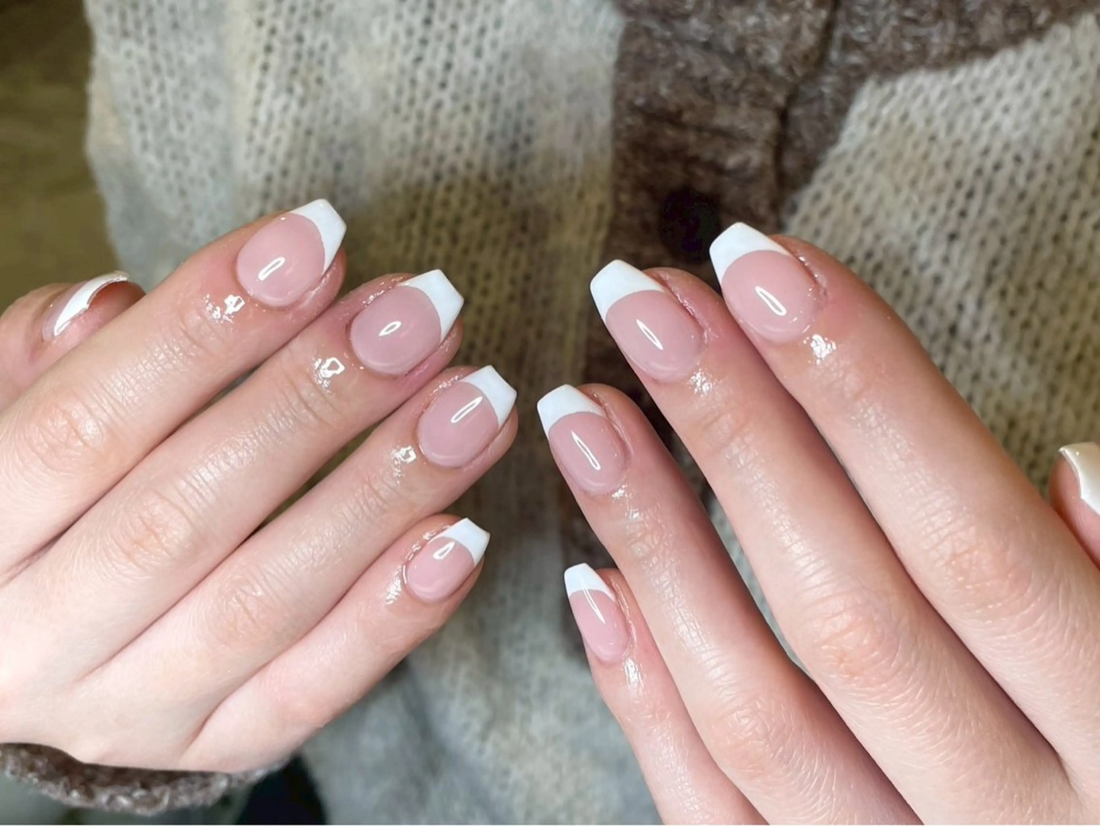 ネイル フレンチネイル kazane 💅🏾💋のネイルデザイン