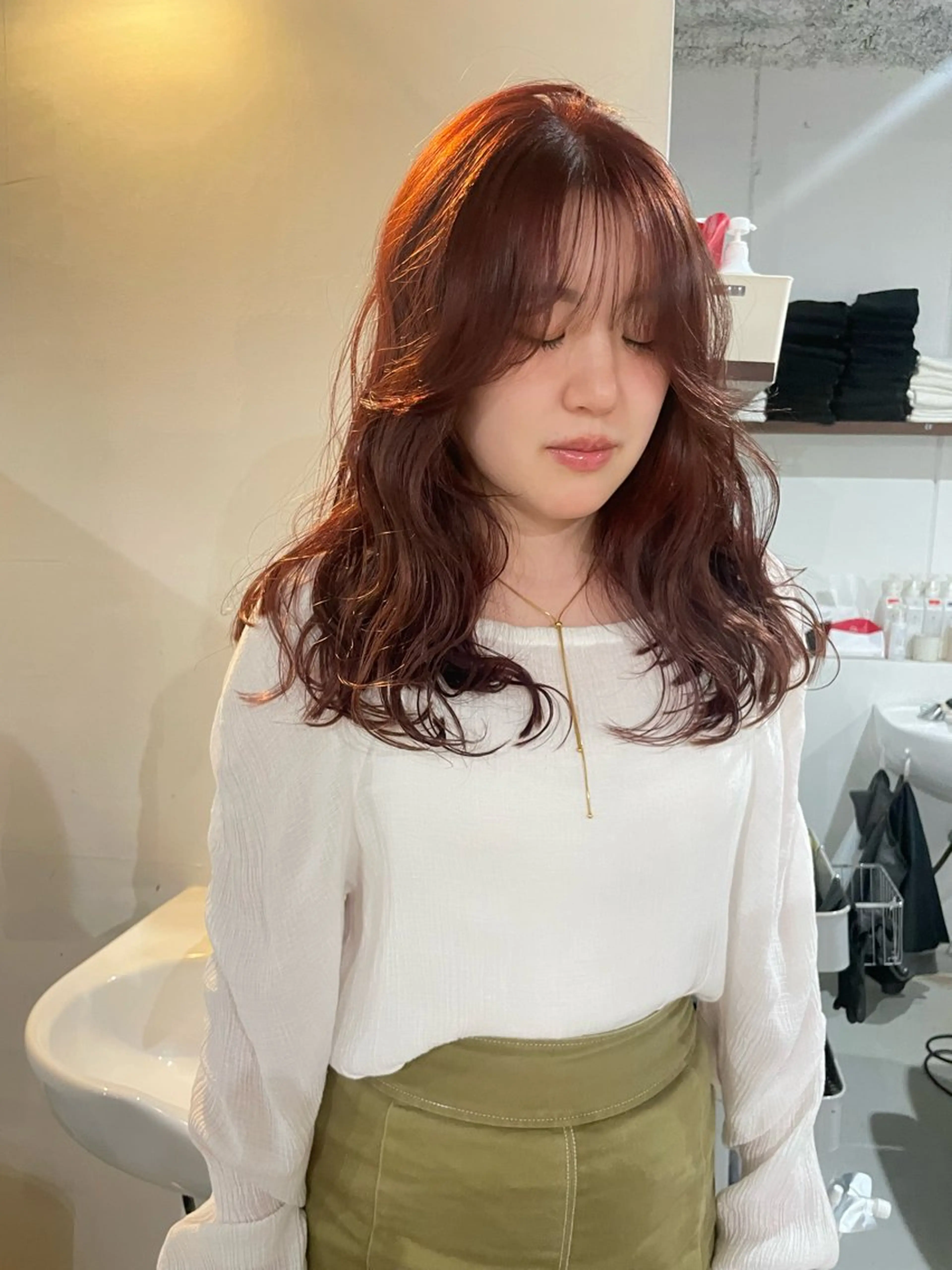 カラー 田代 さつきのヘアスタイル