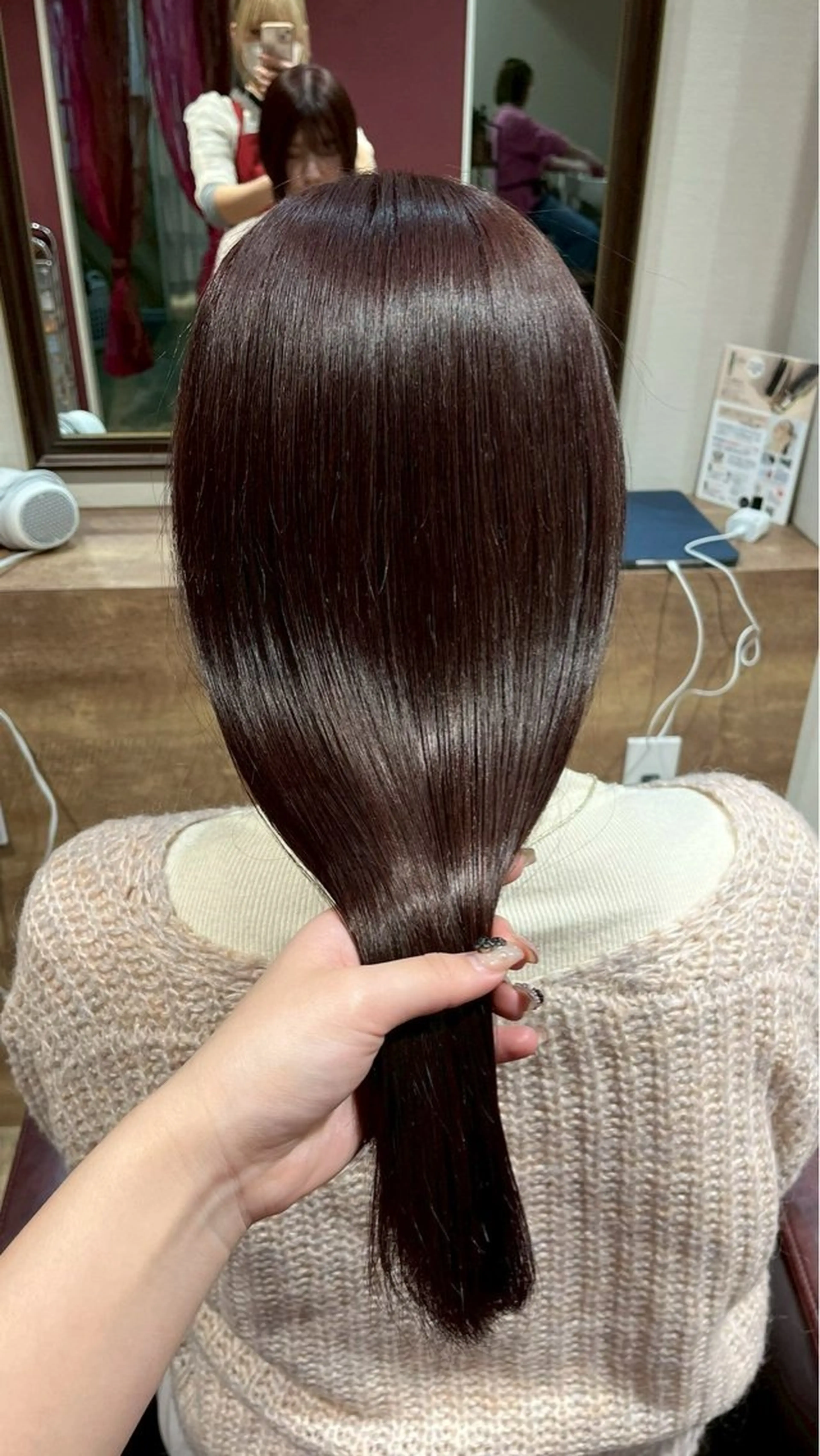 ロング カラー カット ヘアカラー トリートメント 艶カラー/ 縮毛矯正/いくののヘアスタイル