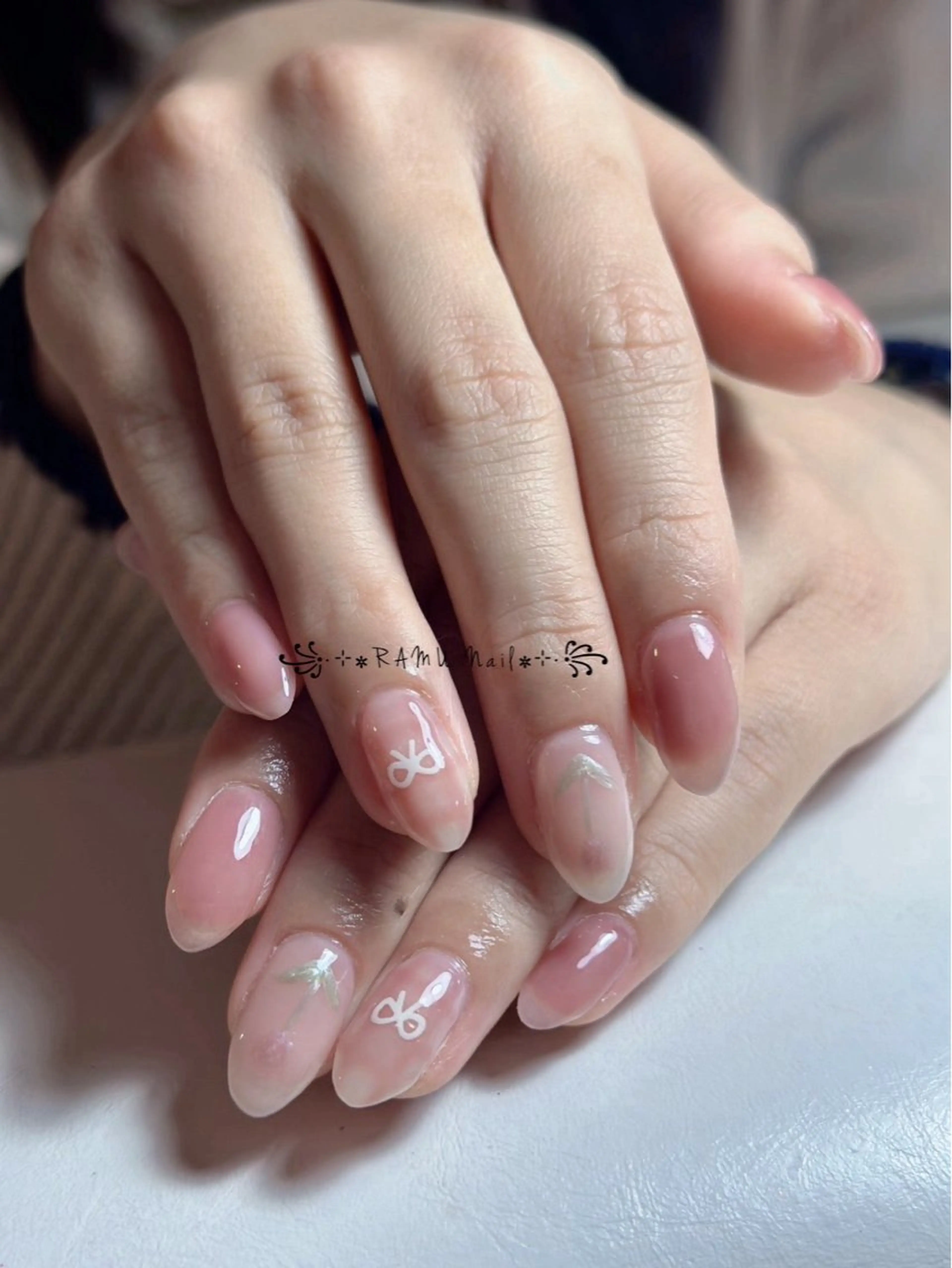 ネイル キラキラネイル マグネットネイル ミラーネイル ピンク 春ネイル ハンドネイル RAMU Nail 恵比寿店のネイルデザイン