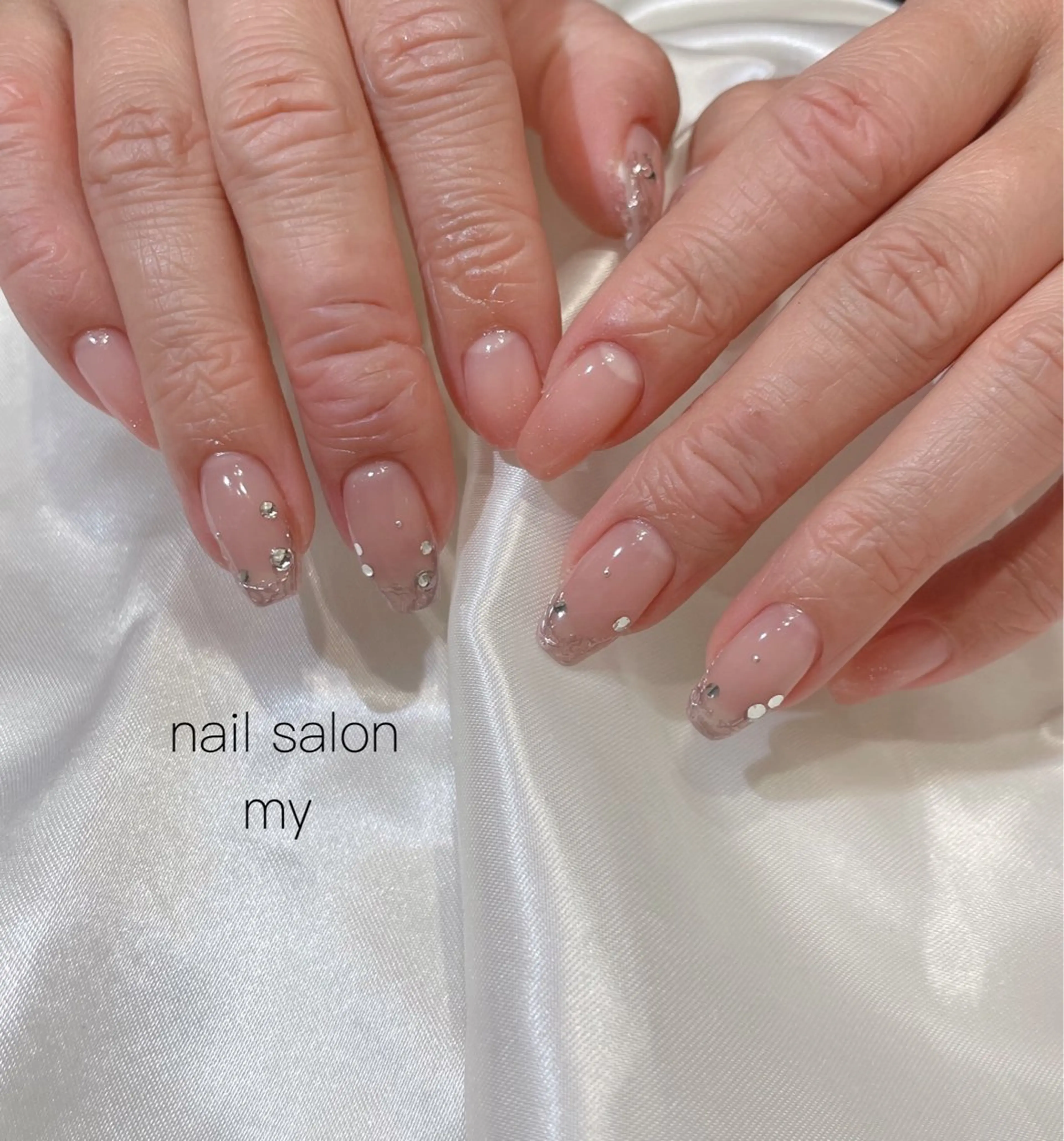 ネイル アートネイル ジェルネイル 韓国ネイル ミラーネイル ニュアンスネイル ハンドネイル Nail salon MY所属・NailSalon MYのネイルデザイン