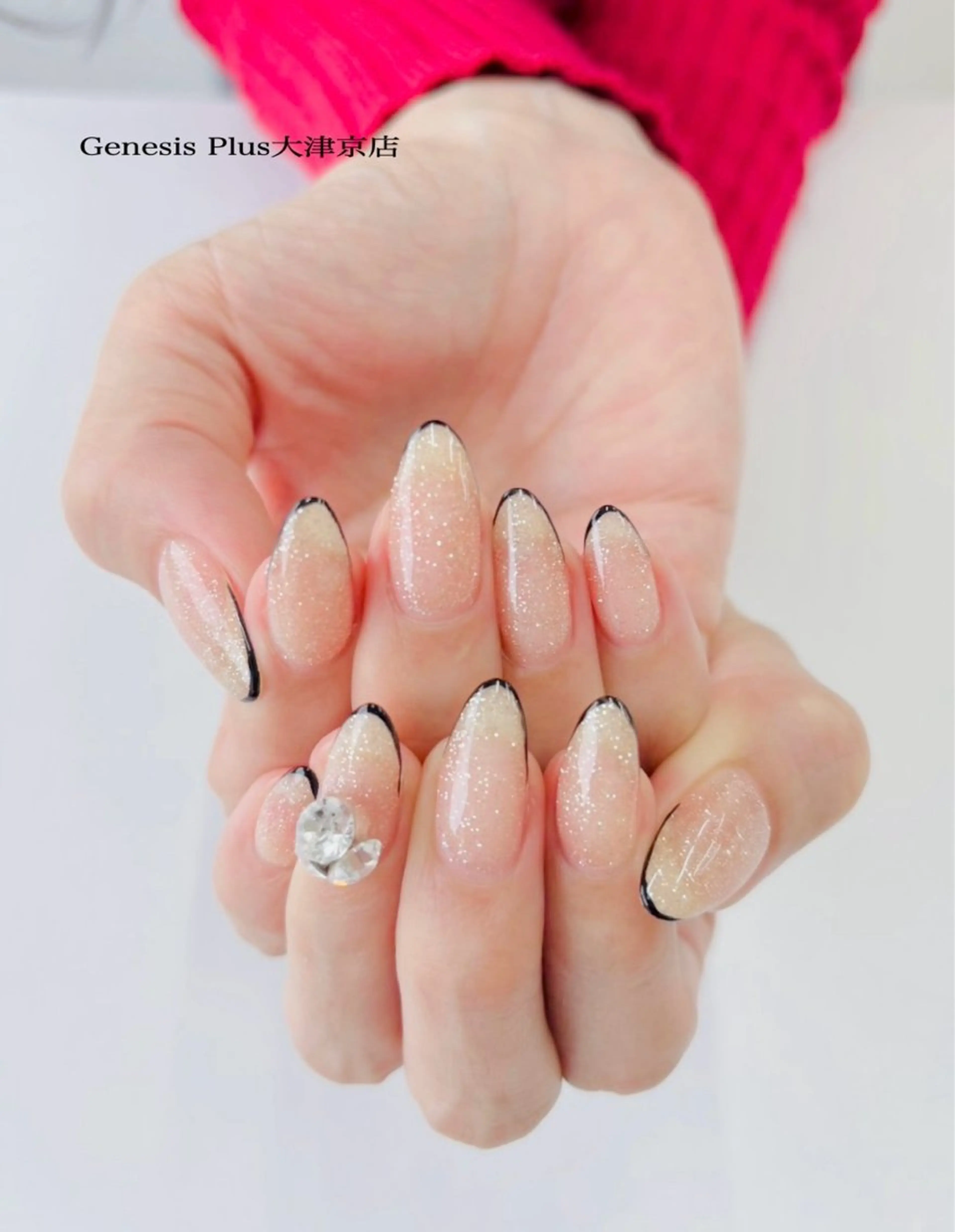 ネイル フラッシュネイル フレンチネイル Genesis Plus大津京店のネイルデザイン