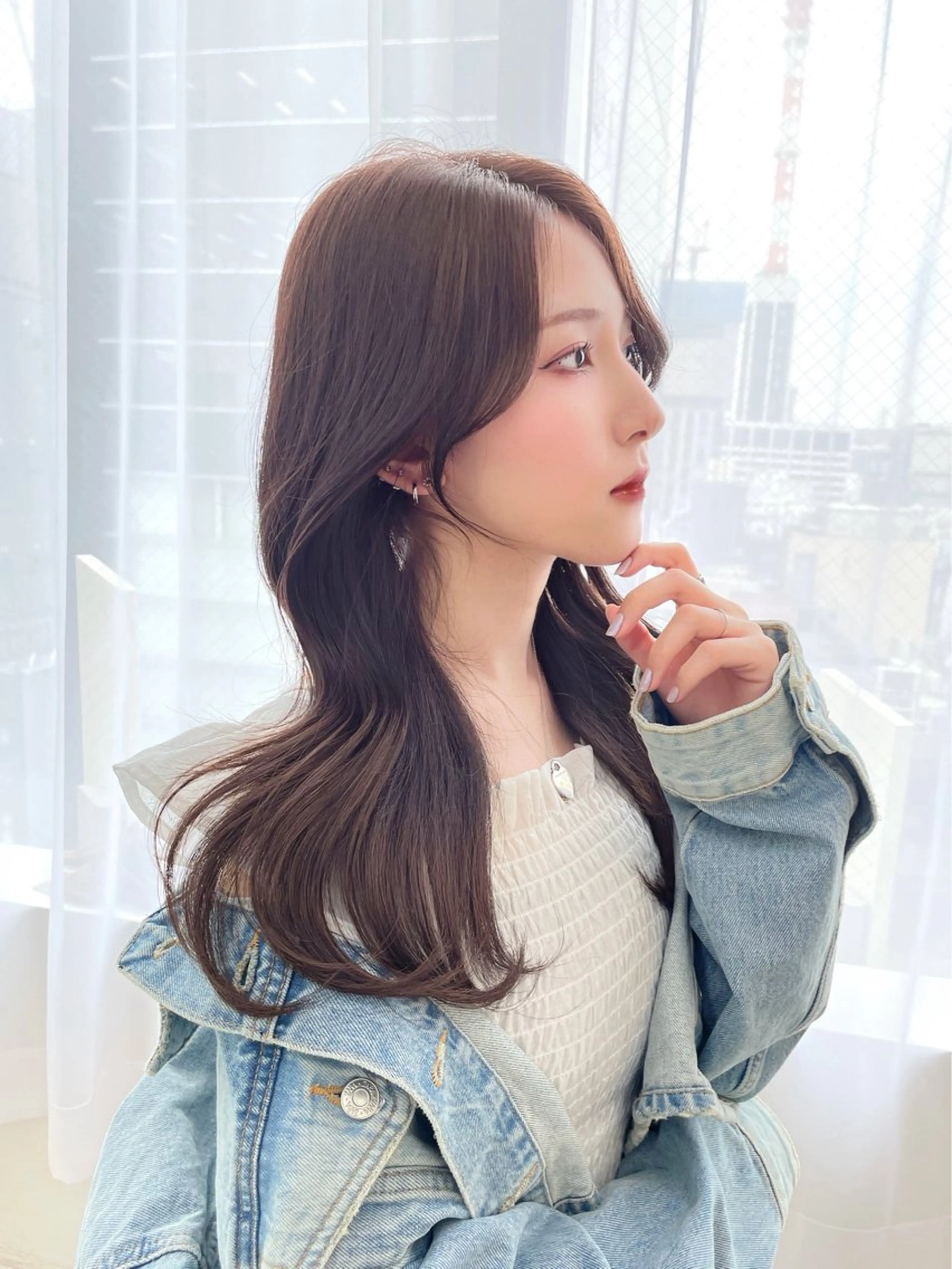 ミディアム カラー カット ヘアカラー トリートメント 🇰🇷韓国風くびれ ヘア🇰🇷中村優大のヘアスタイル